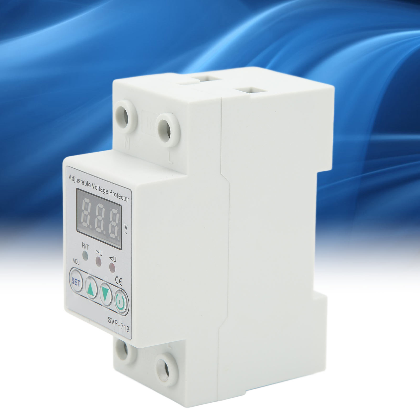 Svp-712 220v Intelligenter Über-/unterspannungsschutz Mit Einstellbarer Und Zeitverzögerter Automatischer Rückstellung 40a