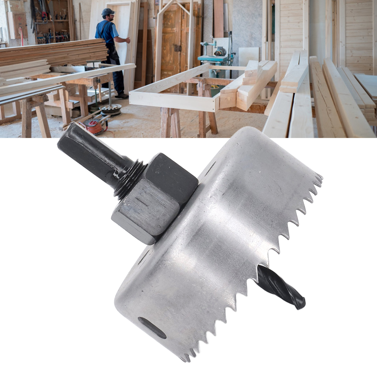 Set Mit 2 Lochsägen Für Die Holzbearbeitung Mit Lochvergrößerer