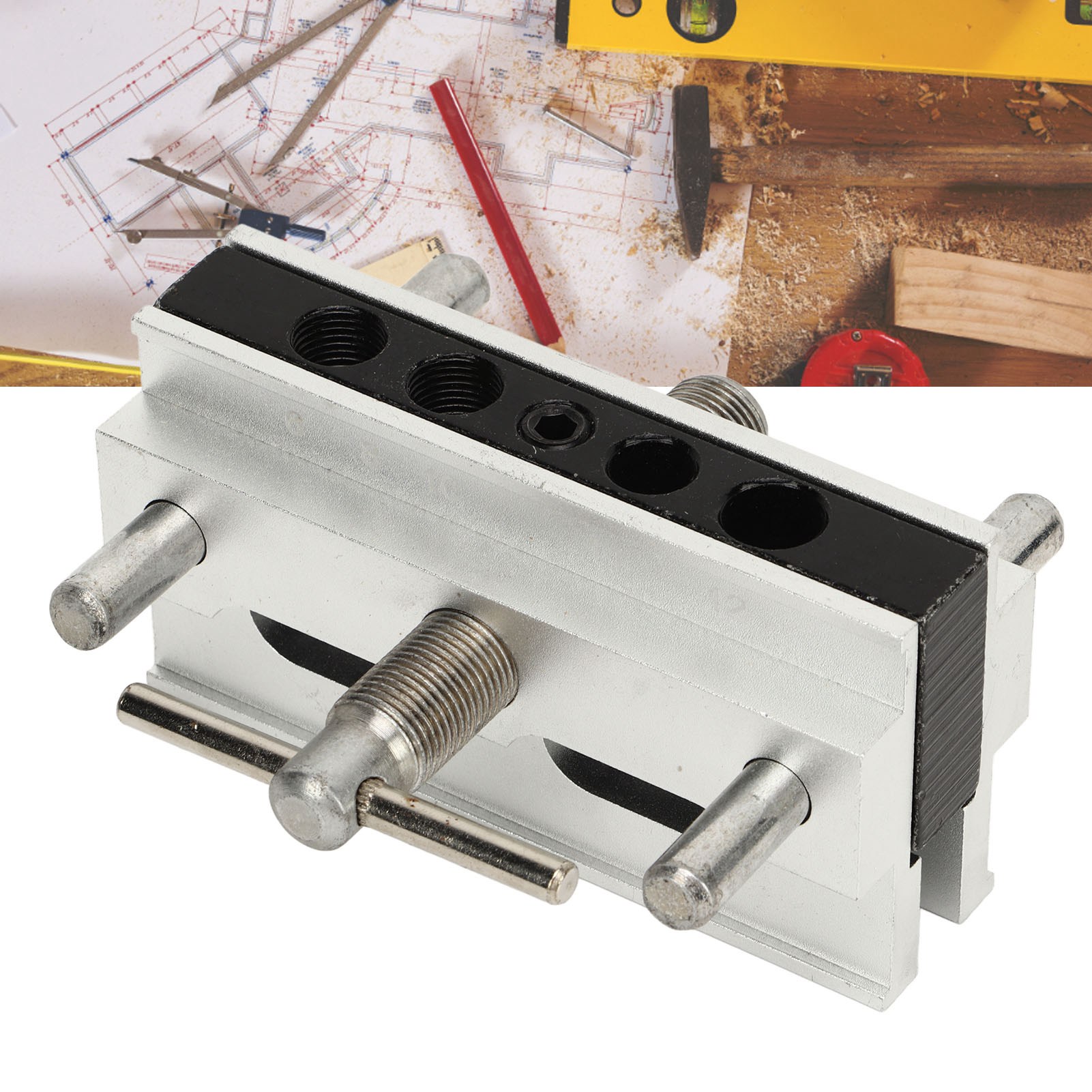 Dübelpositionierer, Positionierer Für Gerade Löcher, Bohrpositionierer Für Die Montage Von Holzplatten, Vertikale Bohrvorrichtung
