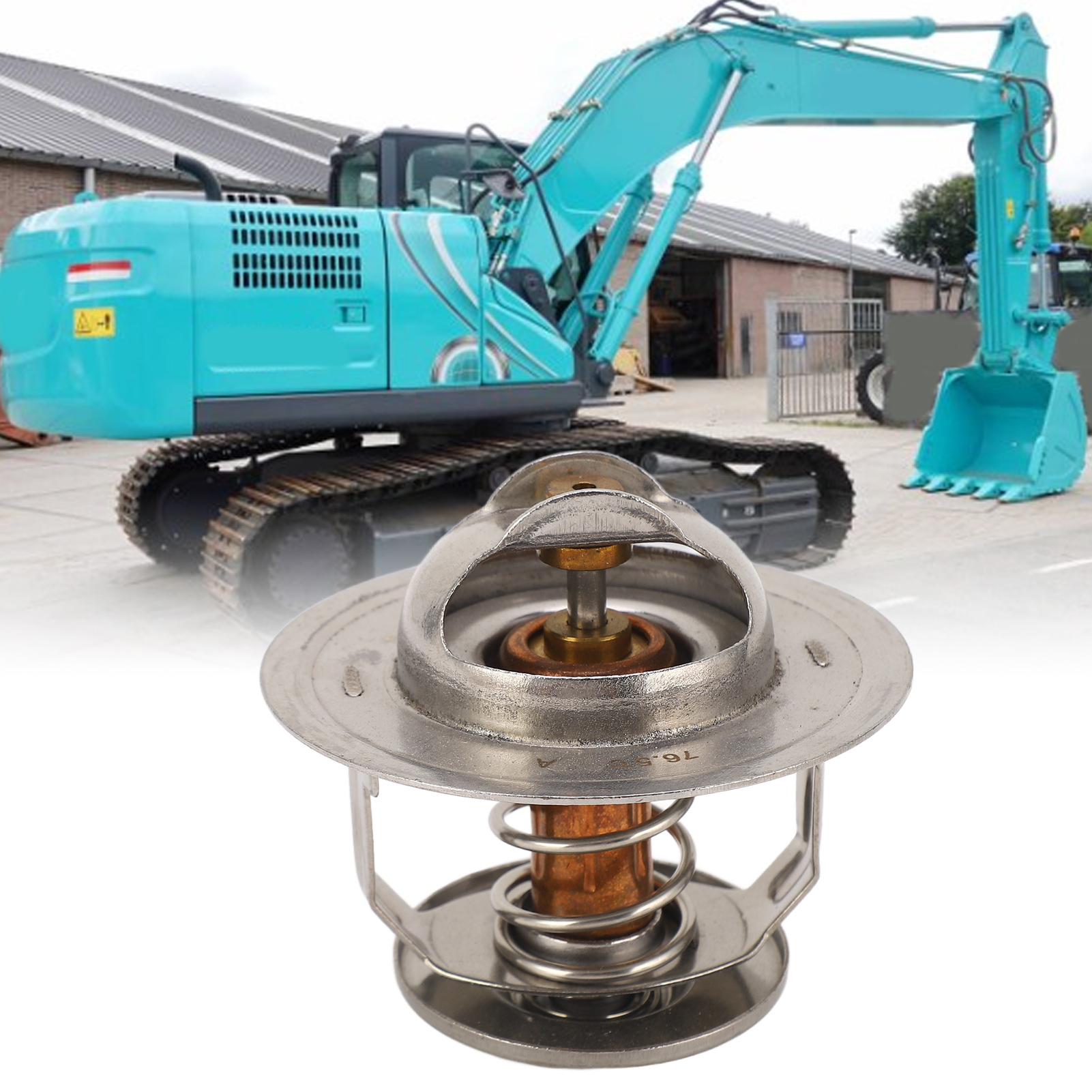 Thermostat Me994276 76,5 °c Für Kobelco 6d14, 6d15, 6d16, 6d22, Sk220, Sk230, Hd880 Und Hd900 Hydraulikbagger