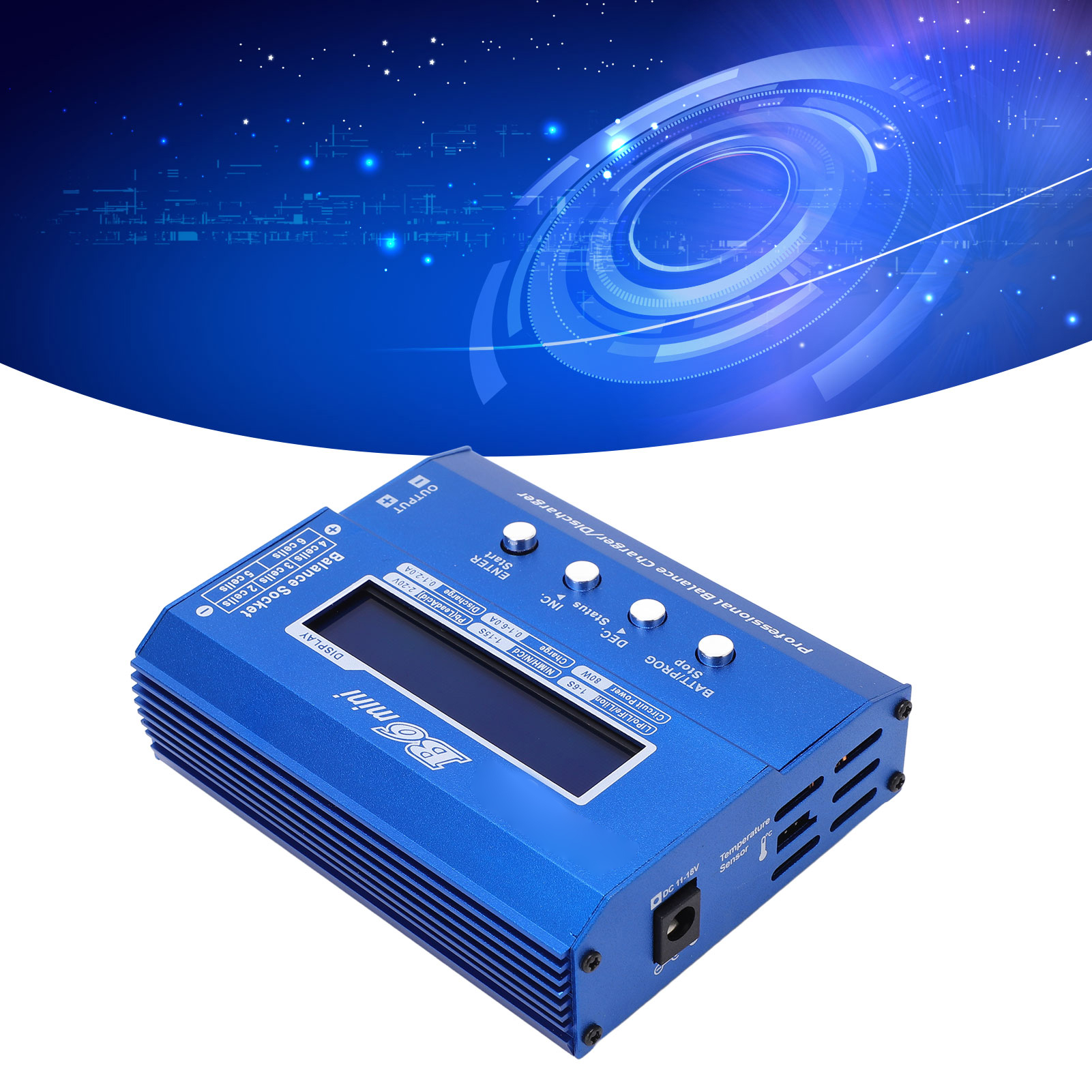 Das Intelligente Batterieladegerät B6mini 80w 6a Dc11-18v (balancer-ladegerät/entlader) Eignet Sich Für Nimh/nicd- Und Lipo/li-ionen-akkus.