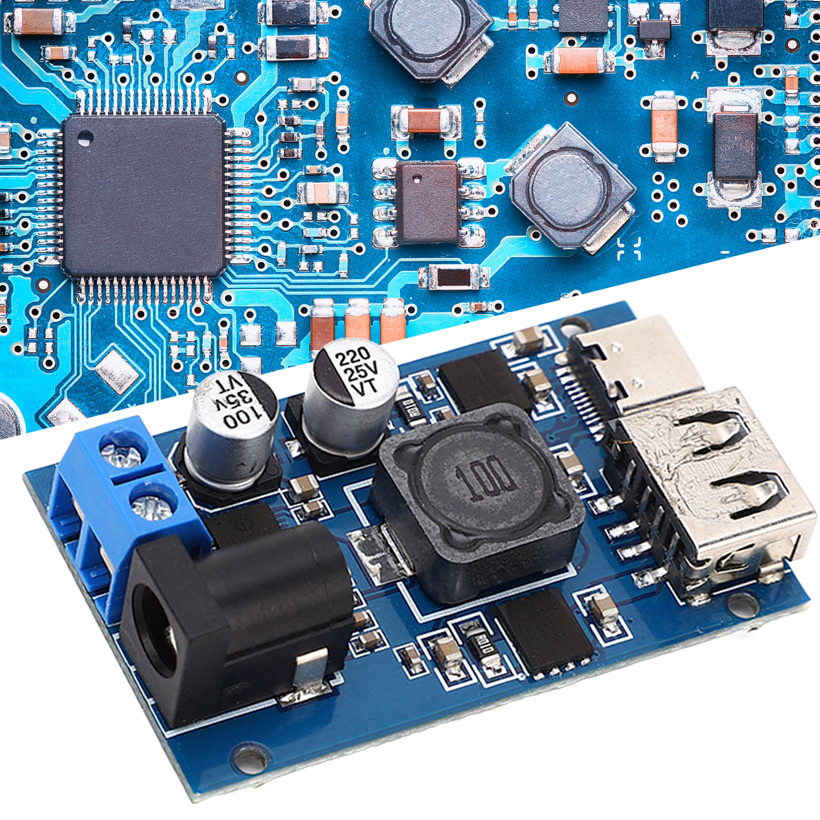Dc-dc-netzteilmodul Für Fahrzeuge, Qc3.0 Intelligentes Abwärts- Und Schnelllademodul Für Mobiltelefone, Pd3.0 Multi-protokoll-eingang Dc8,2-32v, Ausgang Dc3-20v.
