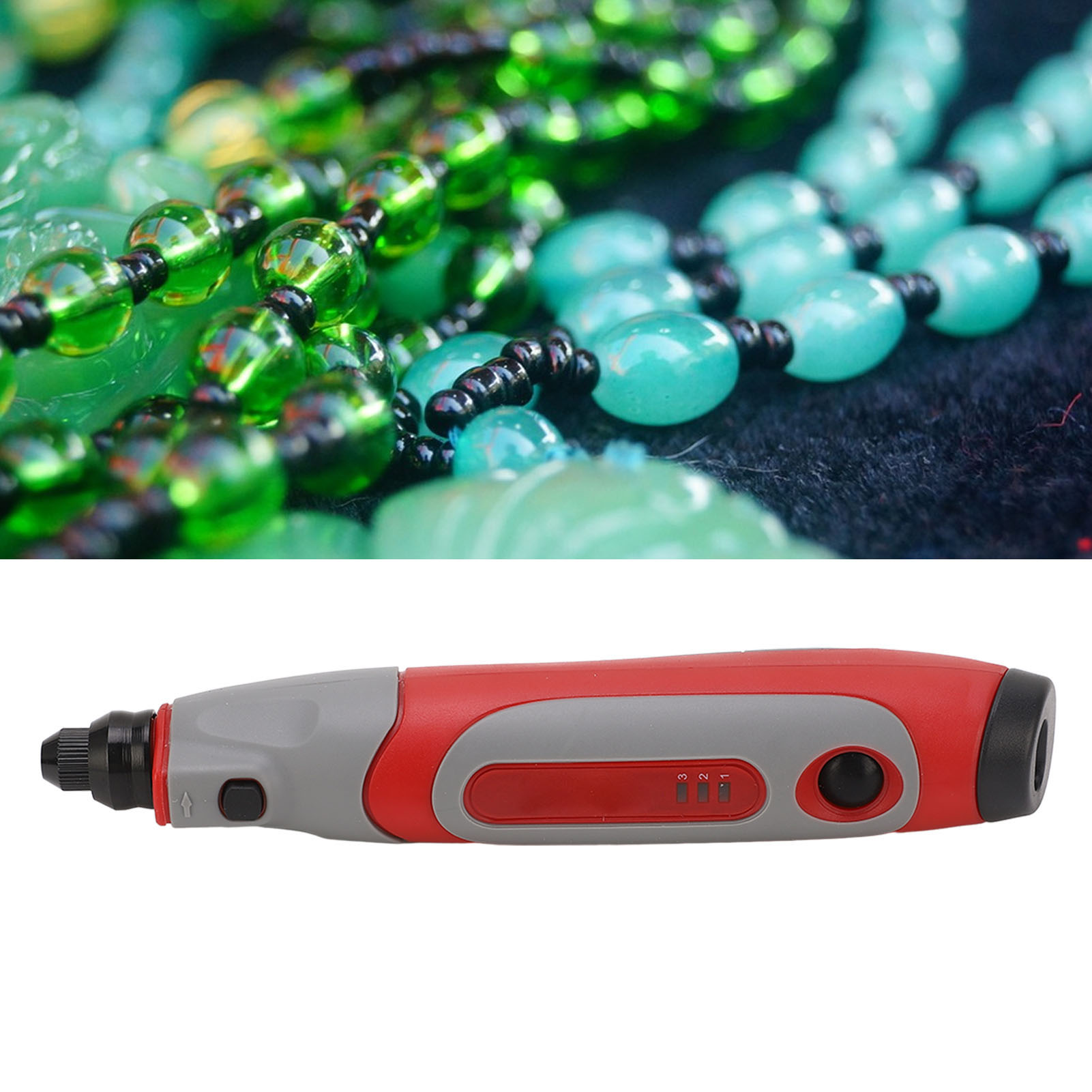 Set Aus Kleinen, Per Usb Aufladbaren Elektrischen Schleifgeräten Für Jade Und Antike Schnitzereien, Inklusive Eines Elektrischen Schleifstifts.