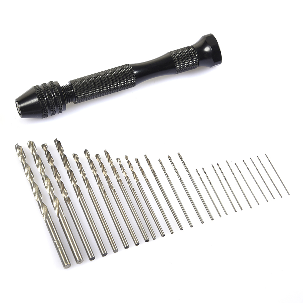 25-teiliges Handbohrer-set, Präzisions-spindelschraubstock, Hand-spiralbohrer Und Fester Schraubstock Mit Klemme