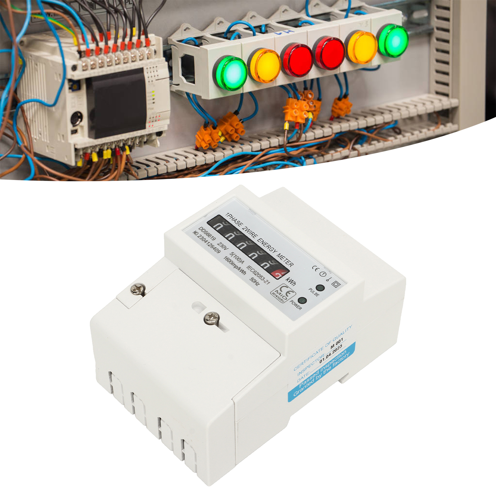 Einphasiger Din-schienen-stromzähler Mit Anzeige Des Stromverbrauchs In Kwh, 230 V 5 A Haushaltsstromzähler.