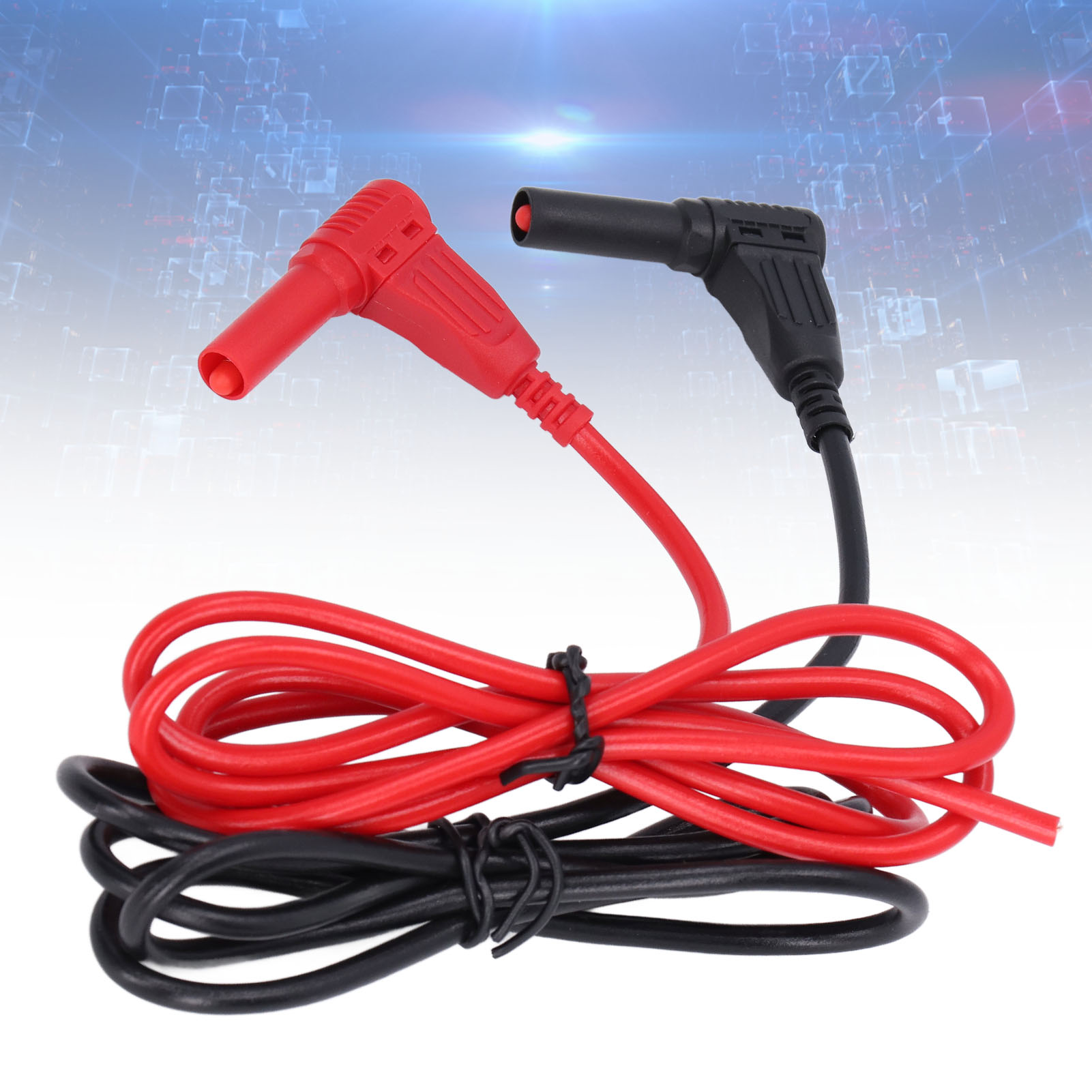 Spezielles Prüfkabel Für Multimeter 4 Mm Stecker-zu-stecker Mit Bananenstecker 70017, Schutzprüfkabel Mit 4 Mm Bananenstecker, Rot-schwarzes Set Zu Verkaufen.