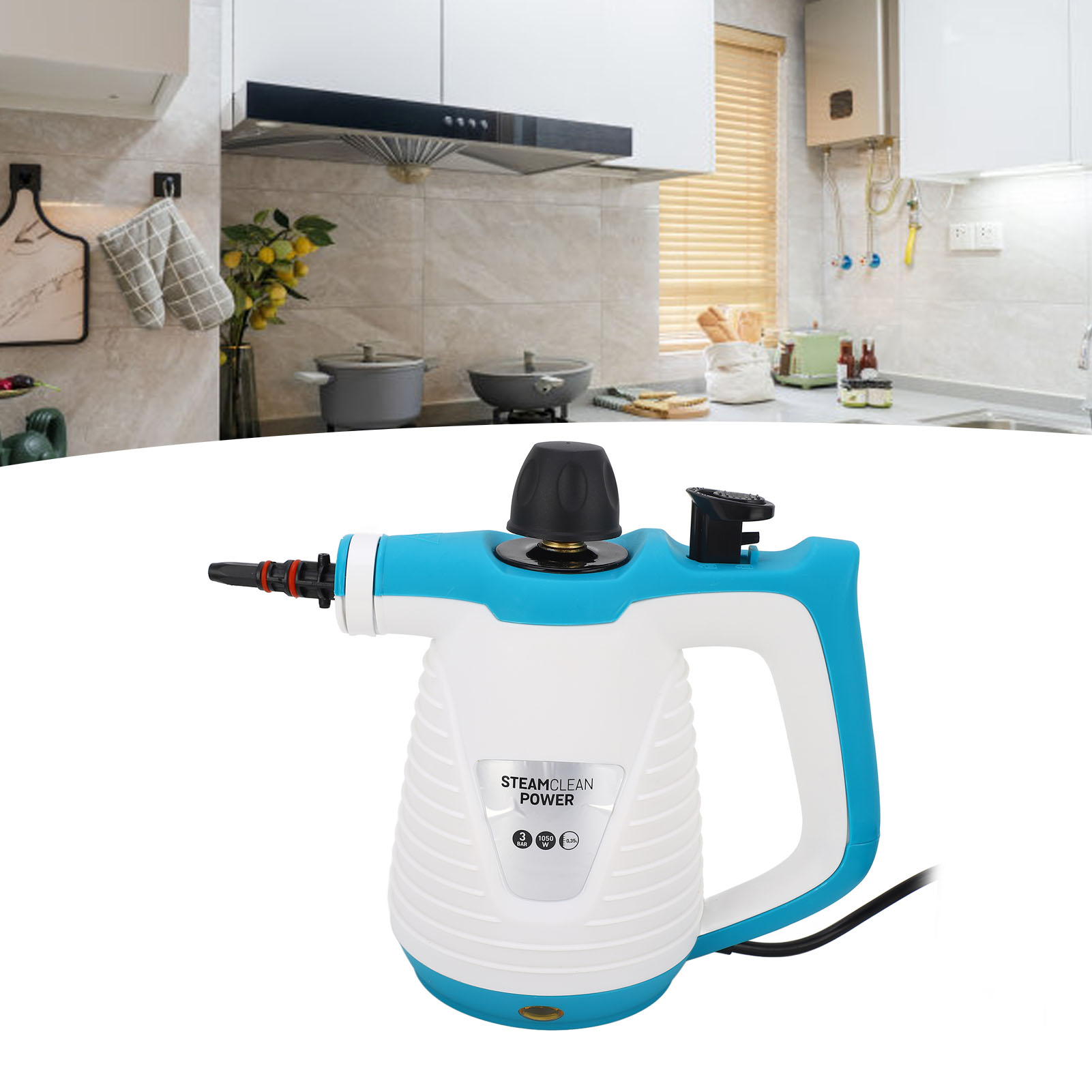 Dampfreiniger (900–1050 W), Multifunktionaler Fleckenentferner Und Reiniger Für Dunstabzugshauben, 350-ml-flasche, Europäischer Standard 220–240 V