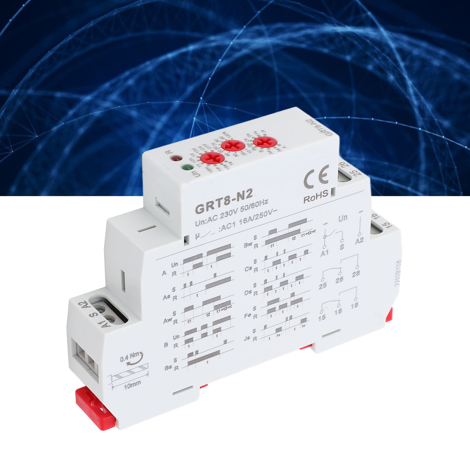 Erweitertes Multifunktions-zeitverzögerungsrelais Ac230v