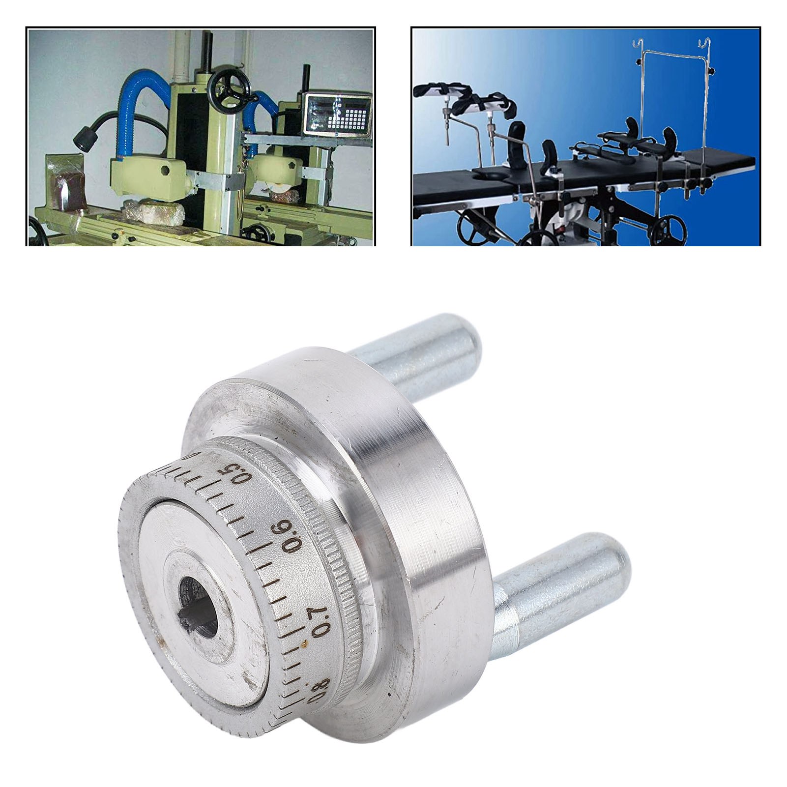 Handrad Mit Griff Für Mini-werkzeugmaschinen, 50 Mm Gebogenes Aluminiumlegierungsrad