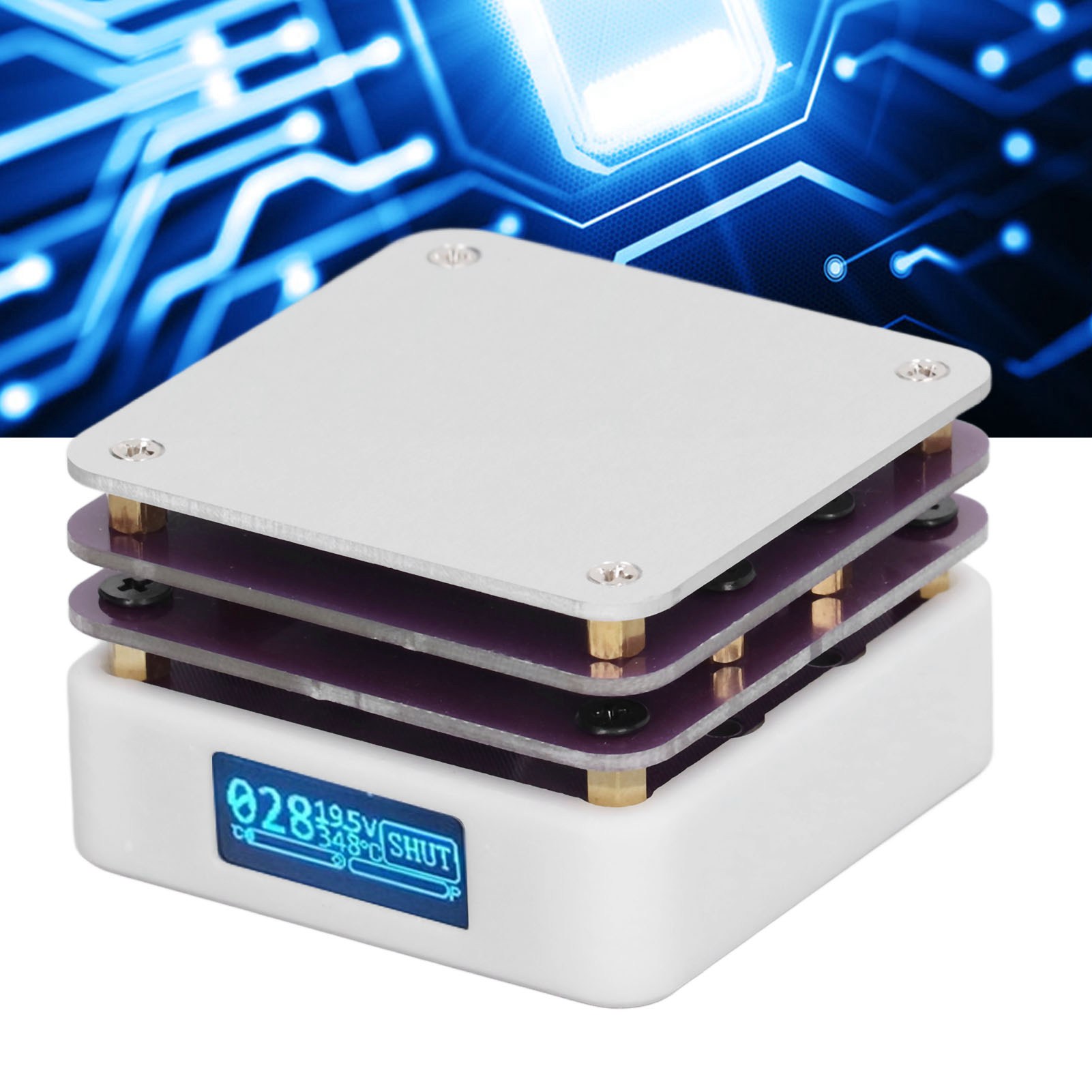 Pd65w 20v Intelligenter Konstanttemperatur-heiztisch Für Elektroniklöten, Platinenvorwärmen, Nacharbeiten, Smd-löten Auf Leiterplatten, Professionelles Heizgerät, Oled-bildschirm