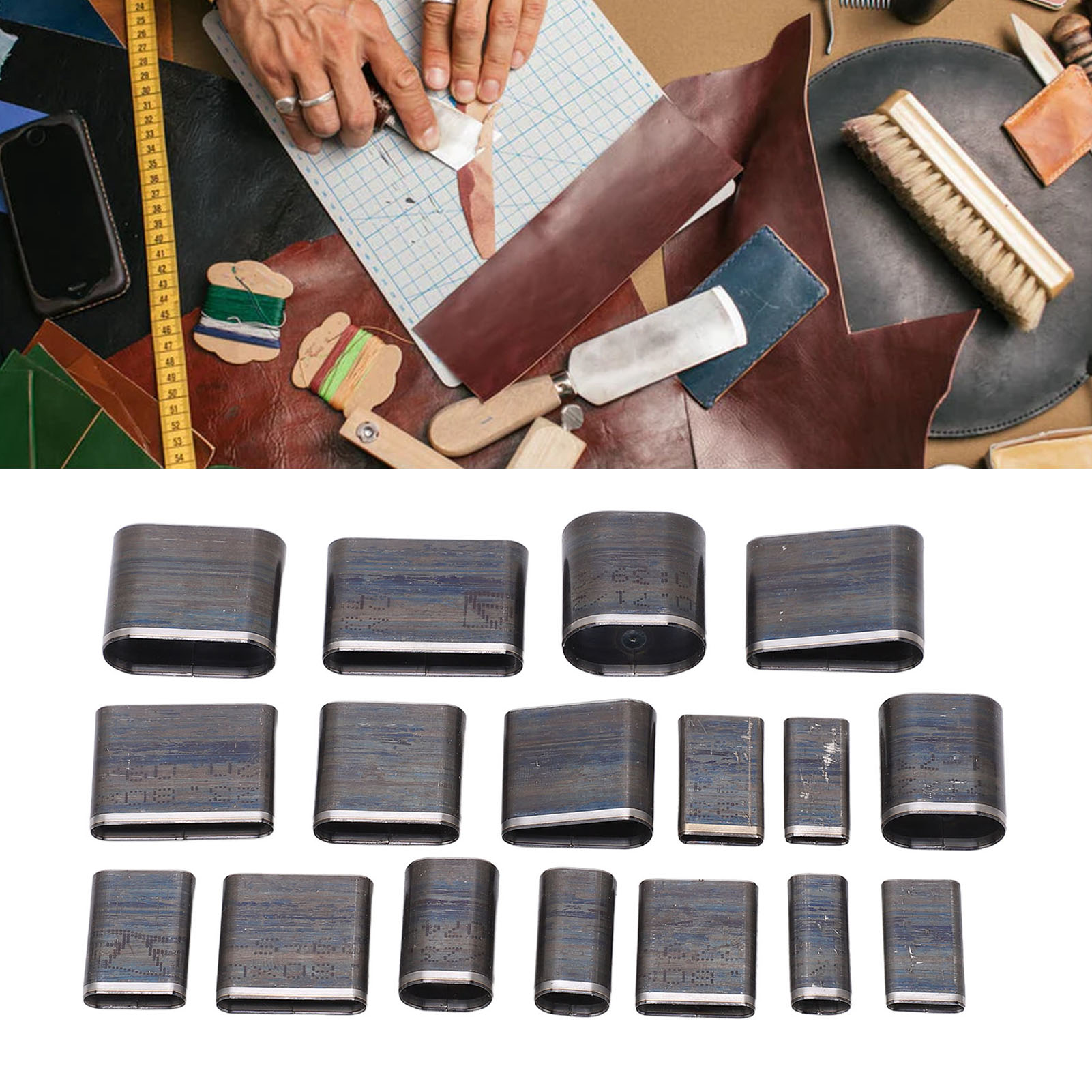 Set Mit 17 Ovalen Messern Und Stanzformen