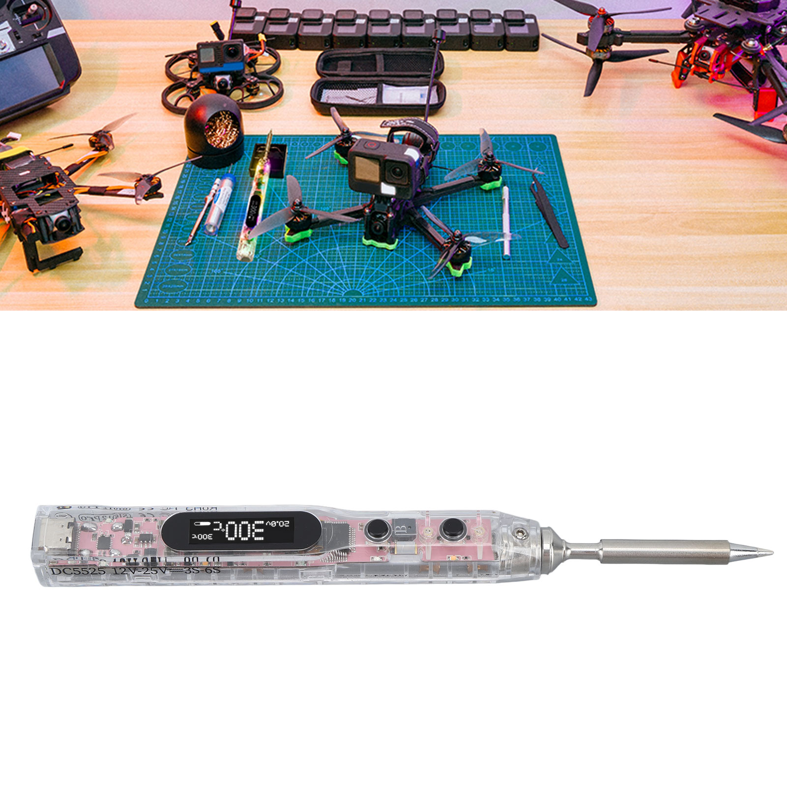 Si012 Pro Max Intelligenter Konstanttemperatur-lötkolben Mit Oled-digitalanzeige Und Si-b2 Lötspitze