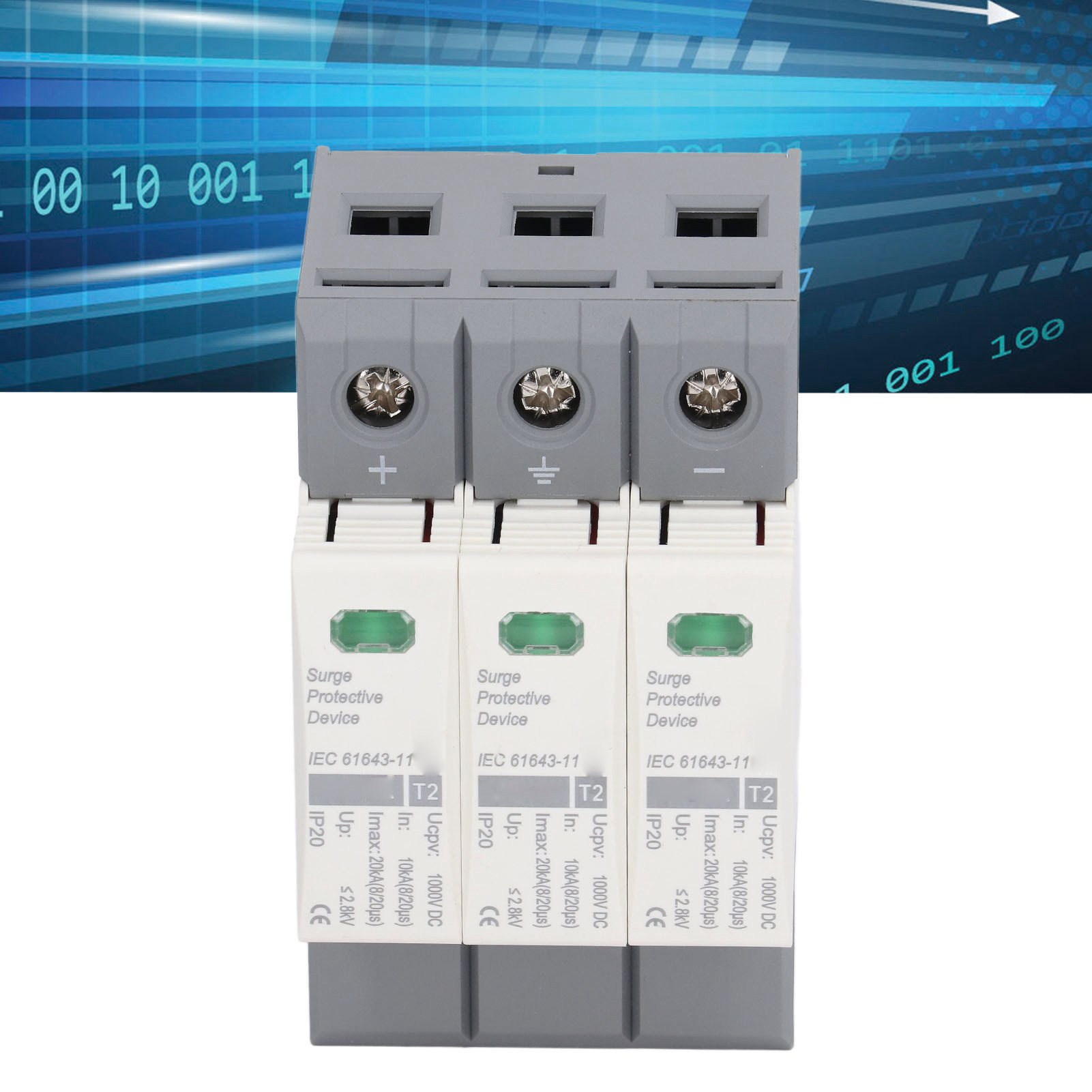 Chlt-20pv Dreiphasiger Dc-überspannungsschutz Für Photovoltaikanlagen 10–20 Ka 1000 V Dc