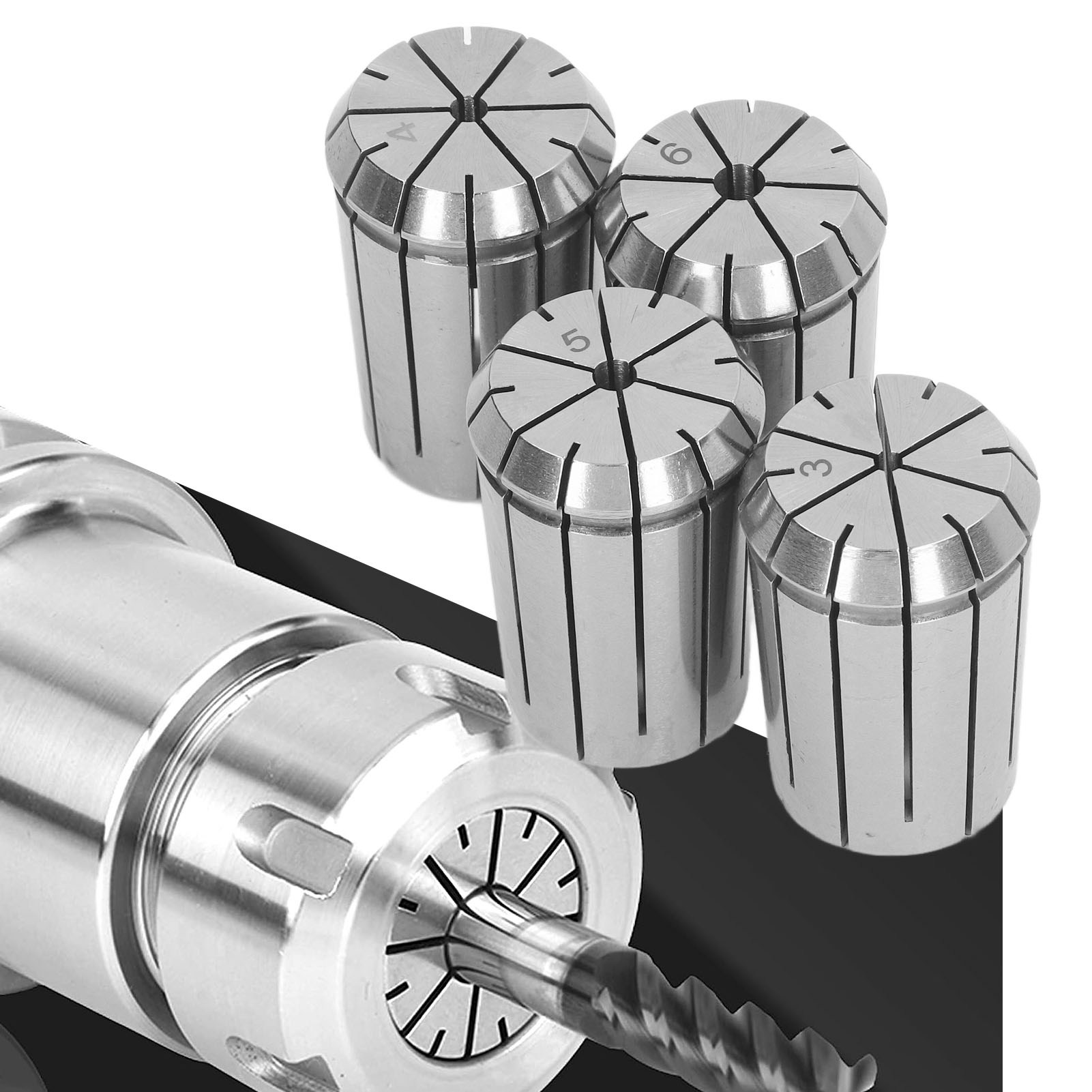Spannfutter Der Serie Oz25 Für Die Schwerzerspanung, Hochpräzise Cnc-fräsmaschinen, Flexible Spannfutter Φ3 Φ4 Φ5 Φ6 Mit Schraubenschlüssel