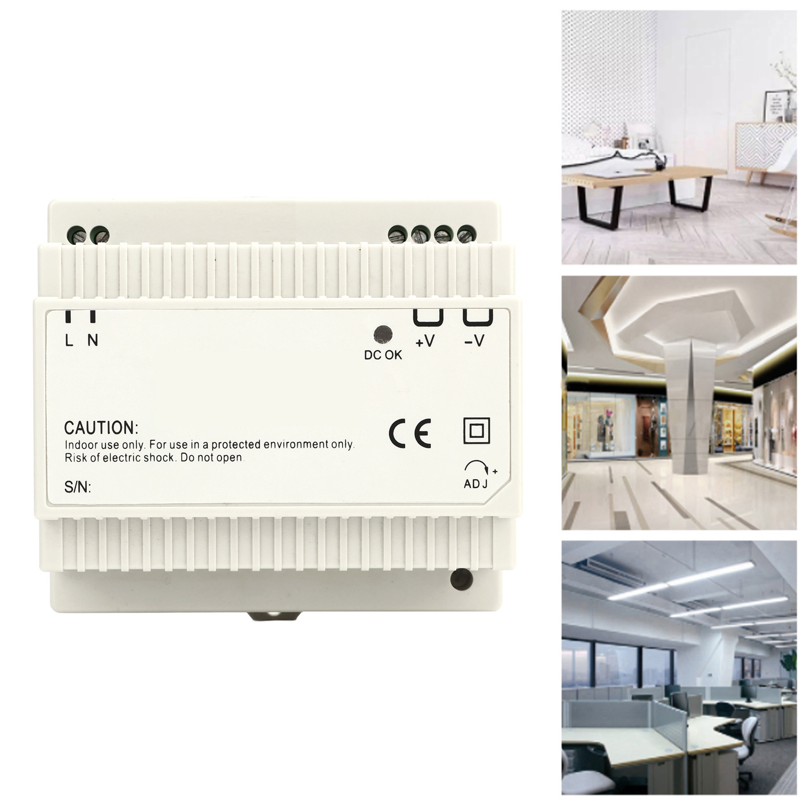 100-w-din-schienen-schaltnetzteil, 100–240 V Ac Auf 24 V Ac/dc-wandler
