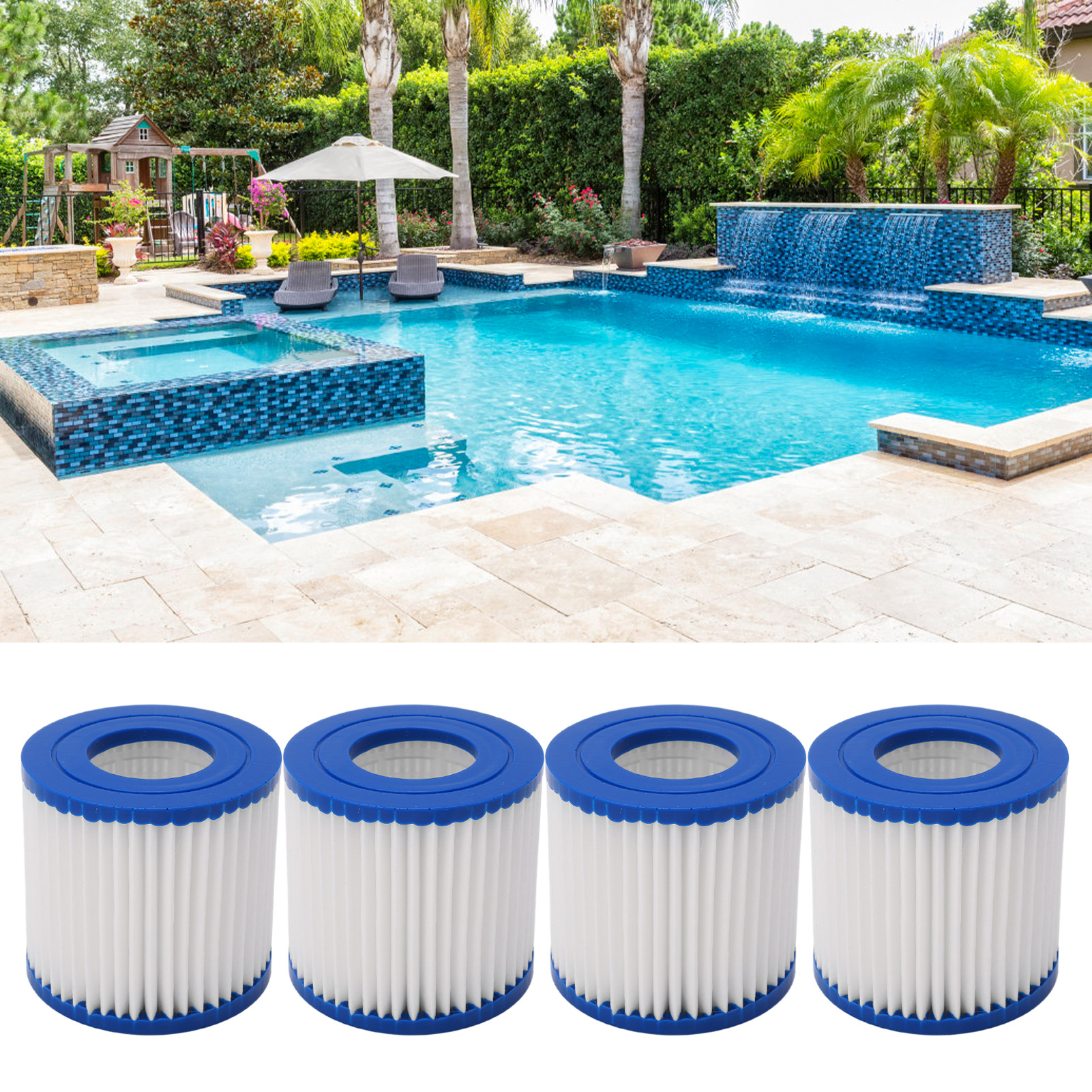 Spa-filterkartusche Φ107φ52h95, Geeignet Für Schwimmbäder Und Den Bestway Vii.