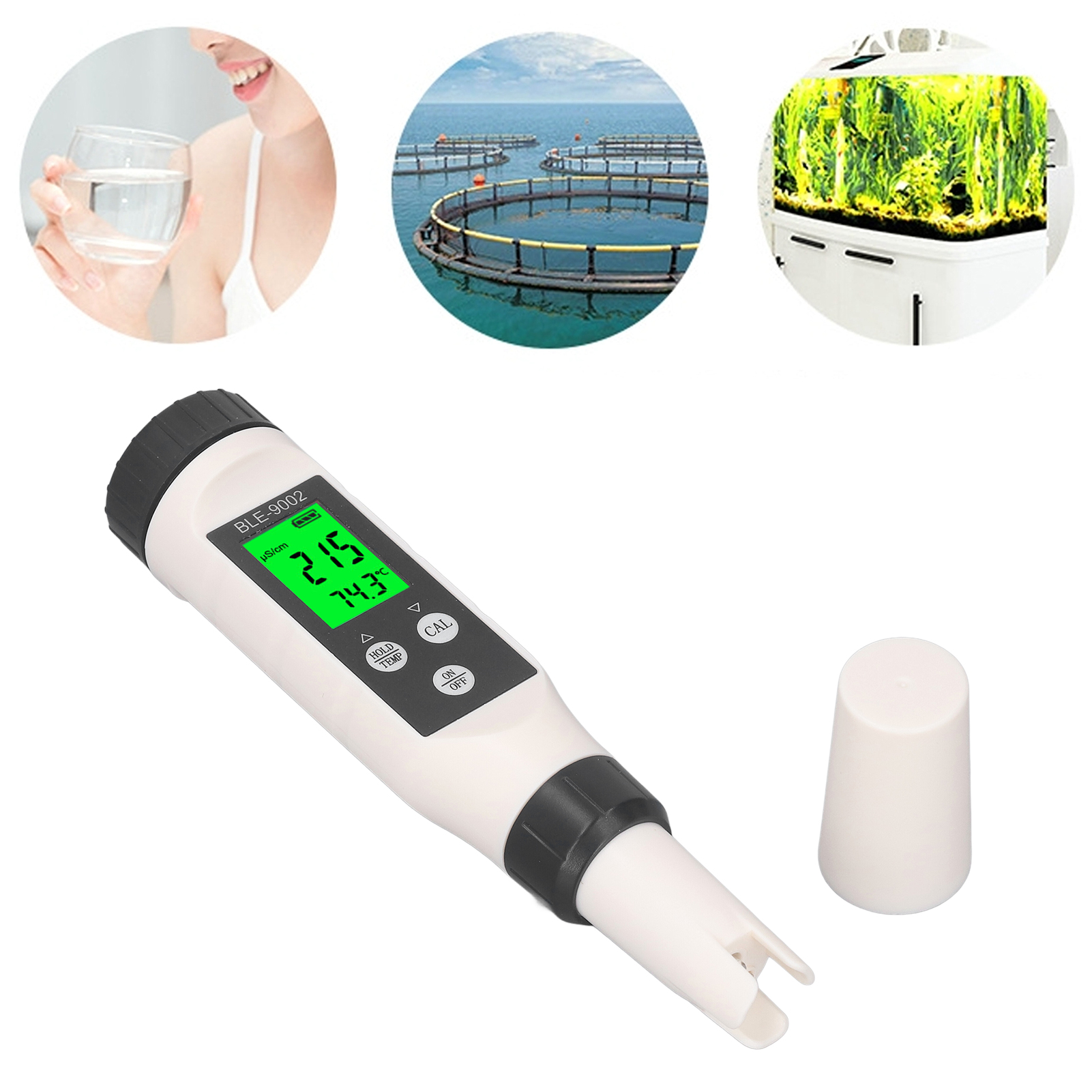 Ble-9002 Tragbares Wasserqualitätsmessgerät Für Wasserstoffreiches Wasser Mit Bluetooth Und Wasserstoffgehaltserkennungsfunktion