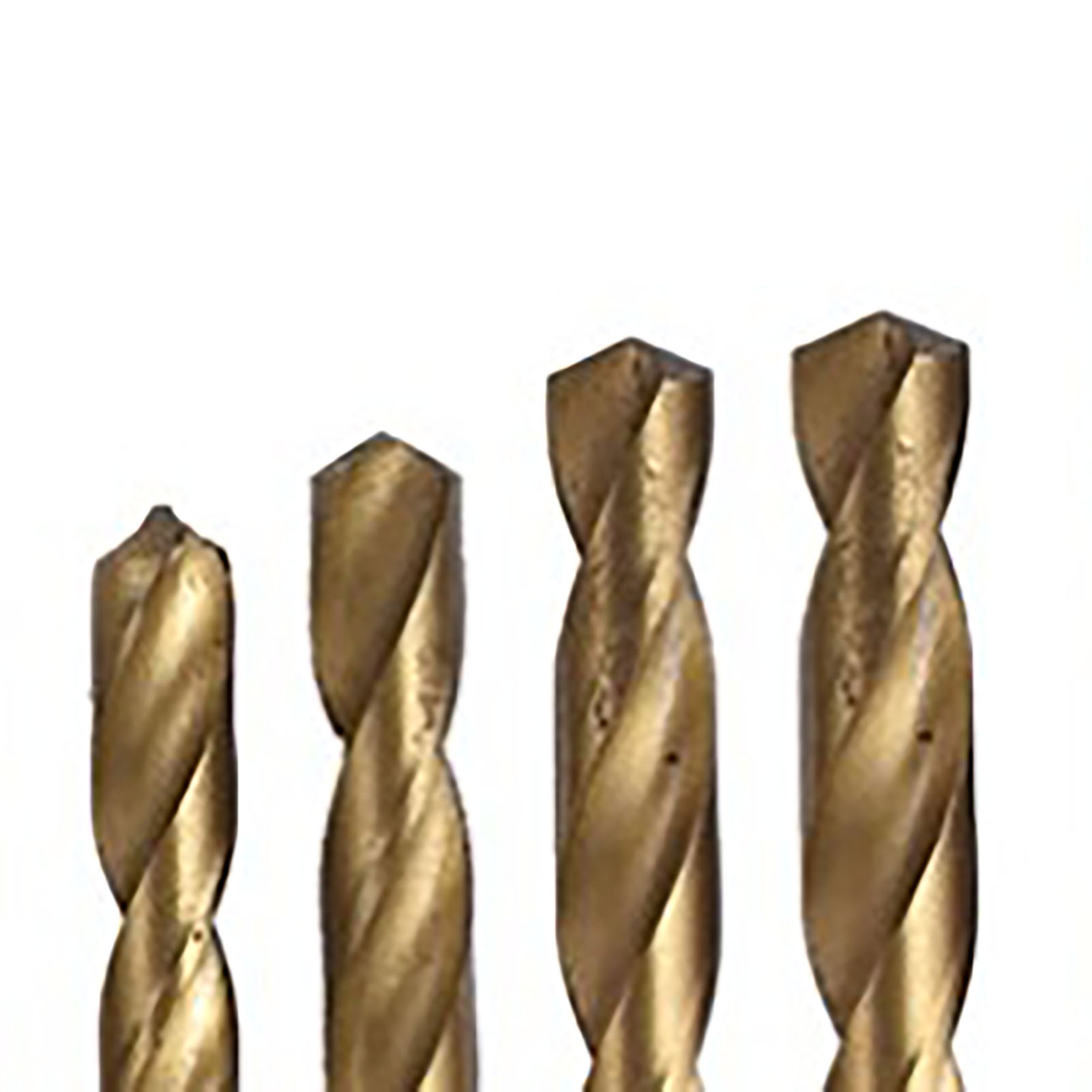 Set Mit 19 Titanbeschichteten Edelstahl-spiralbohrern (1-10 Mm) Zum Bohren Von Löchern In Aluminiumblechen Und -platten.