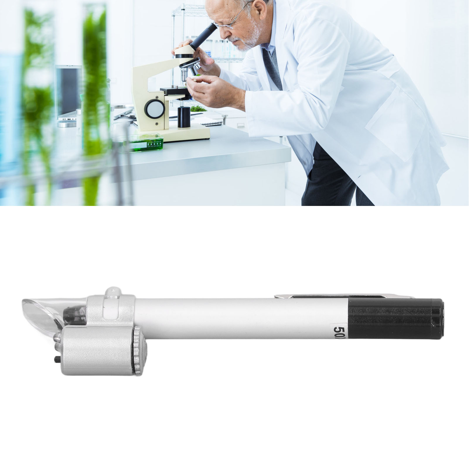 Mg10085-5a 50x Led-lesemikroskop-stift, Messlupe