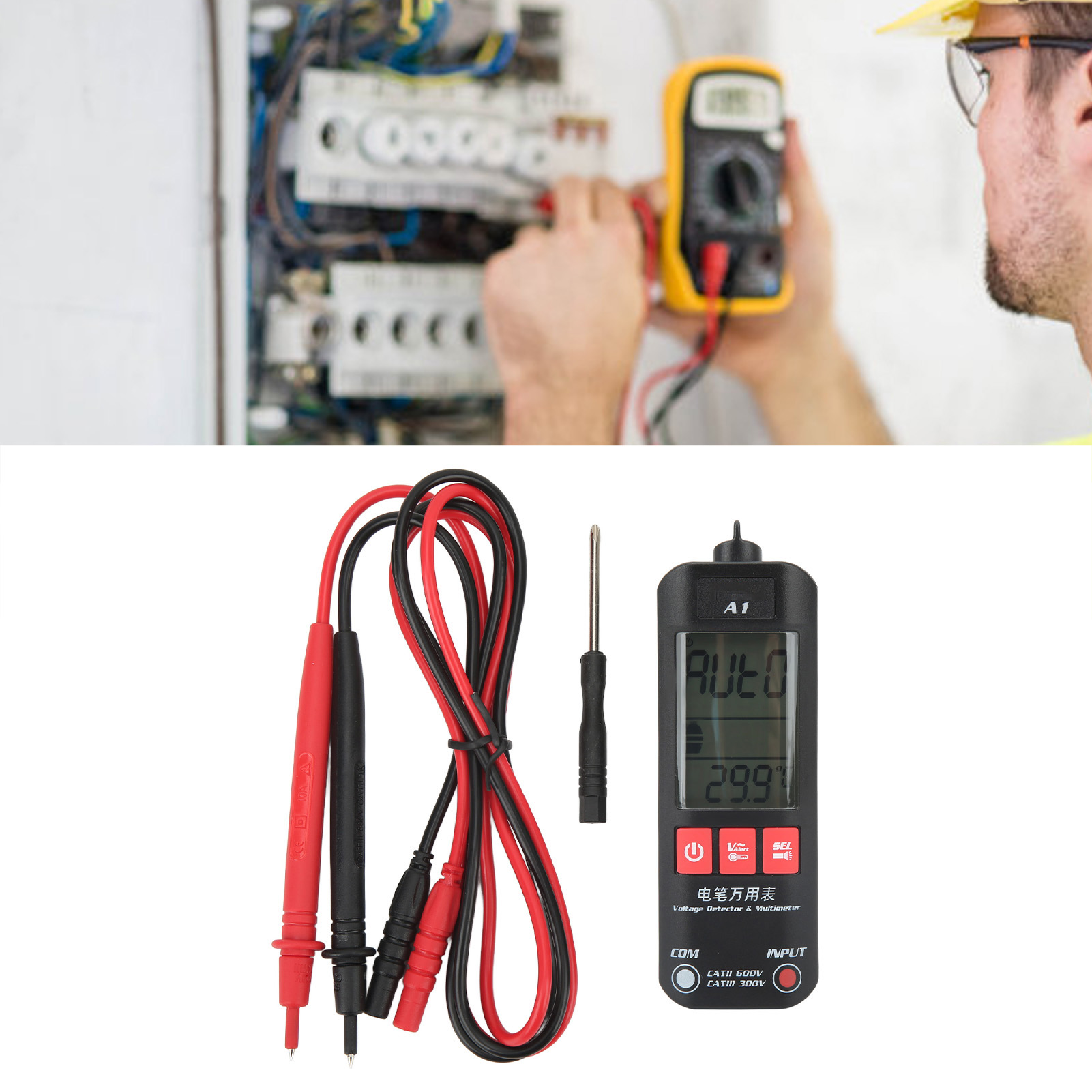 A1 Multimeter, Intelligentes Dual-mode-multimeter Mit Hoher Präzision Für Die Elektrische Spannungs- Und Durchgangsprüfung.
