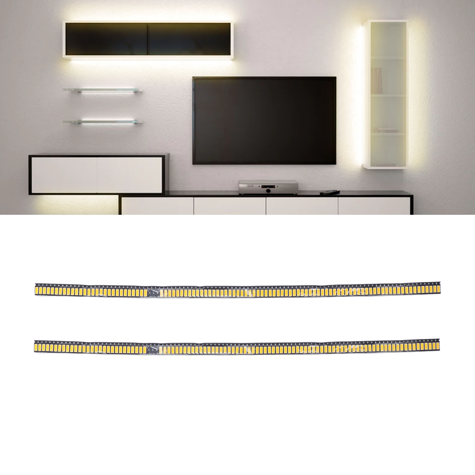 200 Leds 7030, Warmweiße 6v-leds Für Die Hintergrundbeleuchtung Von Lcd-fernsehern, Farbtemperatur 2800–3200k