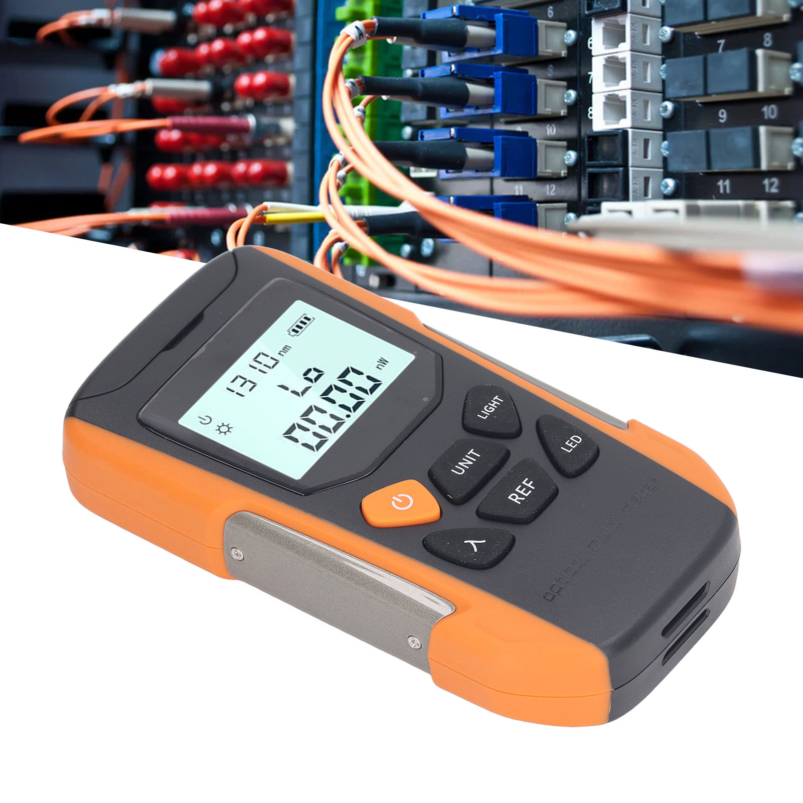Lithium-ionen-lichtwellenleiter-wattmeter G9-y00 -70+6°c, Hochpräzises Dämpfungsmessgerät Für Die Glasfaserkommunikation, Mini-lichtwellenleiter-wattmeter, Universalmessgerät Für Glasfasern Mit Fc/sc/