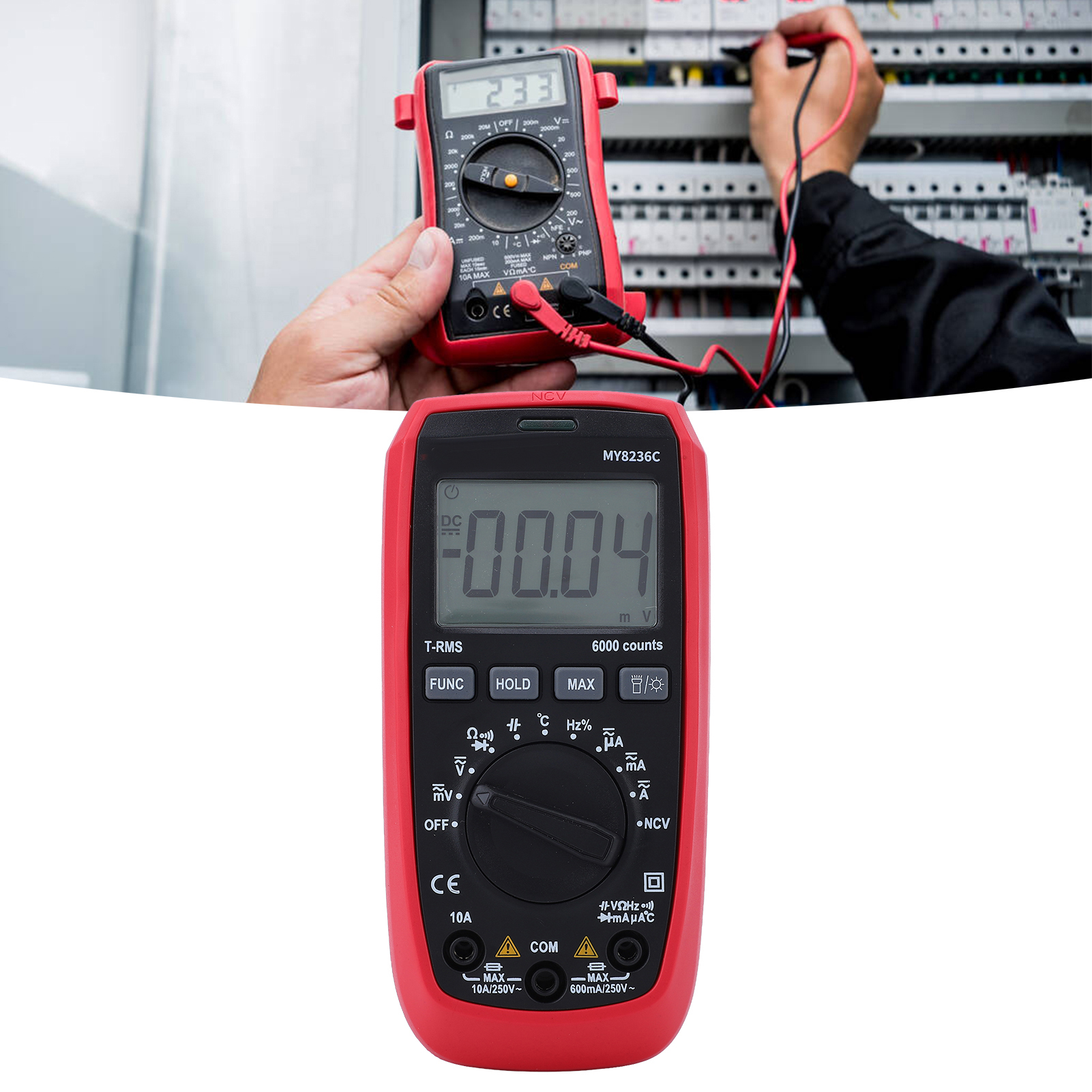 Digitales Multimeter My8236c Zum Testen Elektrischer Und Elektronischer Parameter