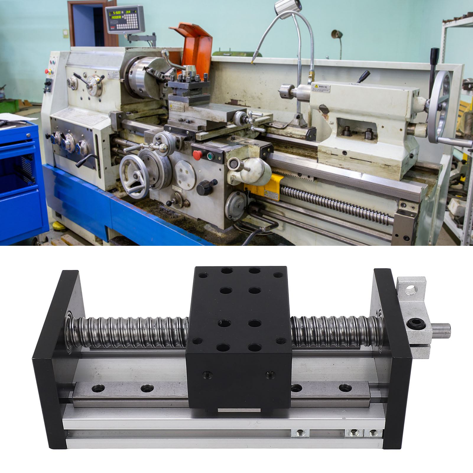 Linearer Doppelführungs-schiebetisch (80 Mm) Mit Kurbel, Cnc-linearantrieb (100 Mm Hub), Lineare Xyz-achsen