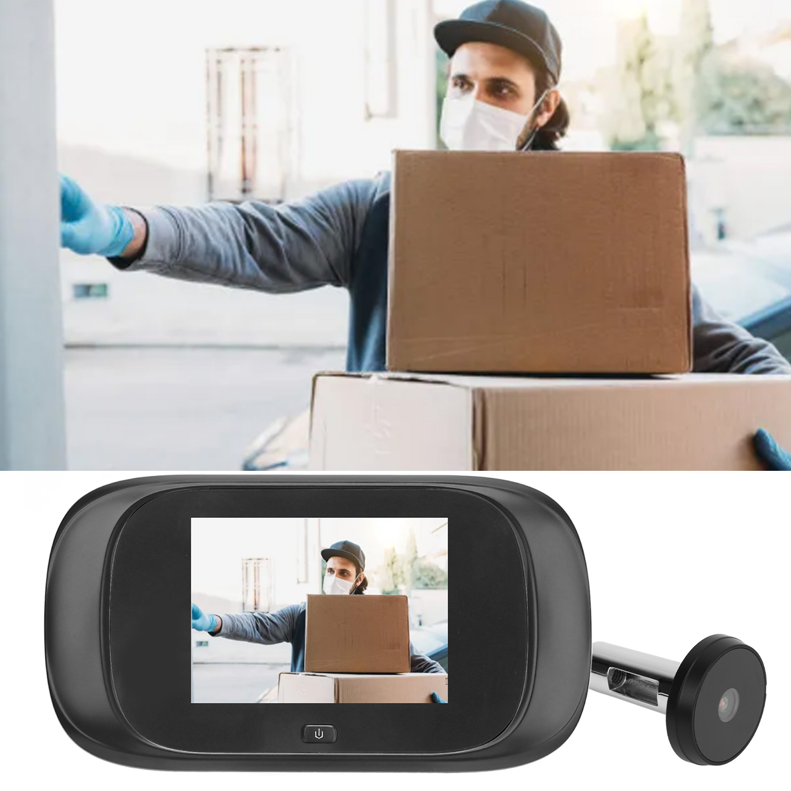 Dd1s Intelligenter Video-türspion, Video-türklingel, Intelligente Kamera Mit 2,8-zoll-farbbildschirm