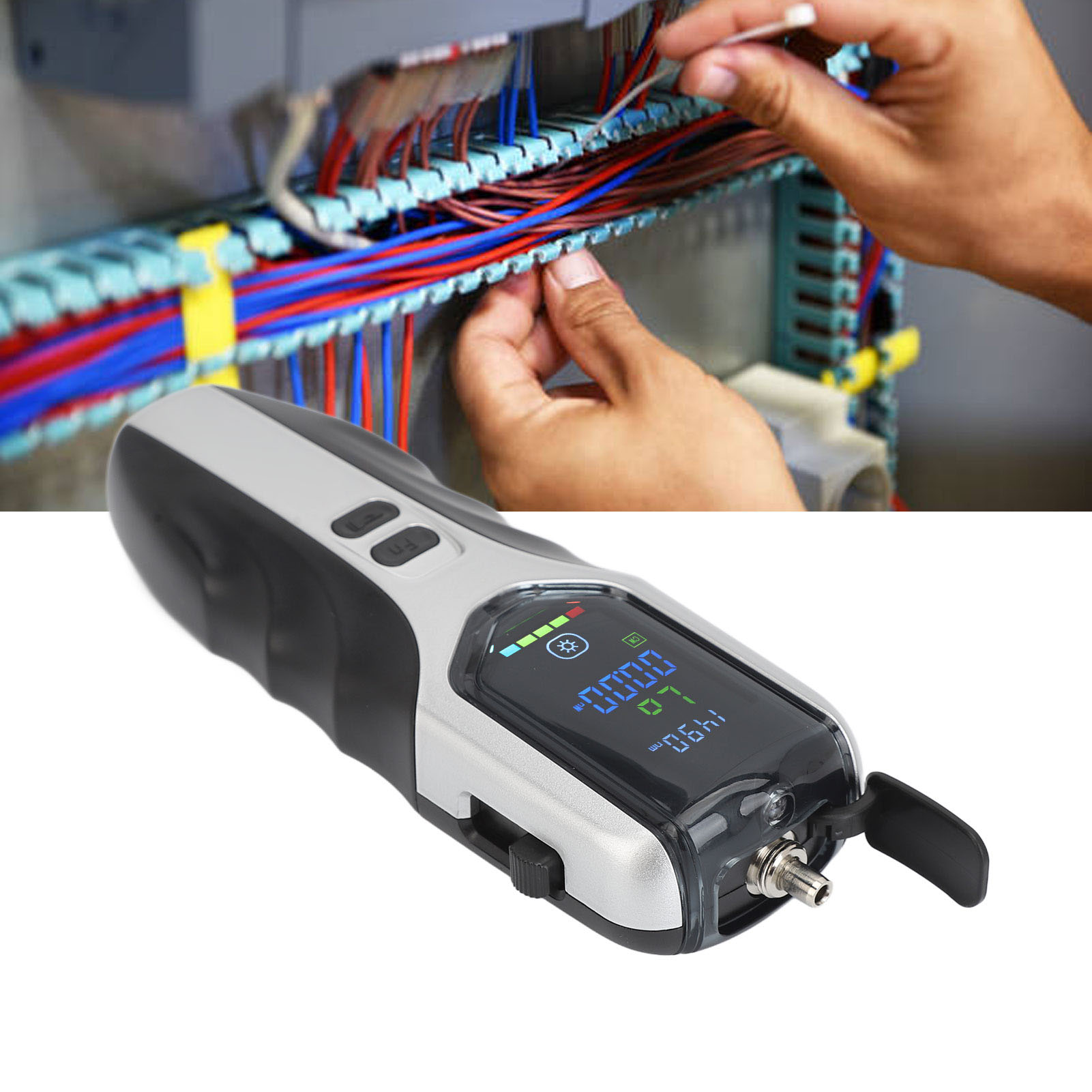 Wiederaufladbares Glasfaser-wattmeter G710, Glasfaser-dämpfungsdetektor -70+10 Dbm