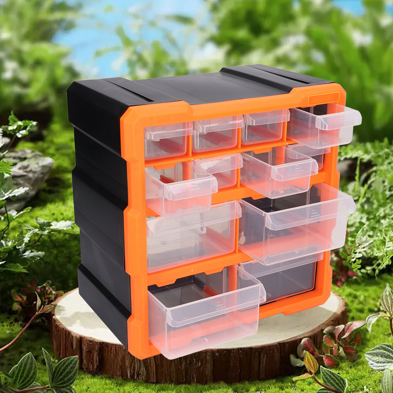 Meico Teileorganizer Mit 12 Schubladen Für Elektronische Bauteile, Schrauben Und Andere Teile