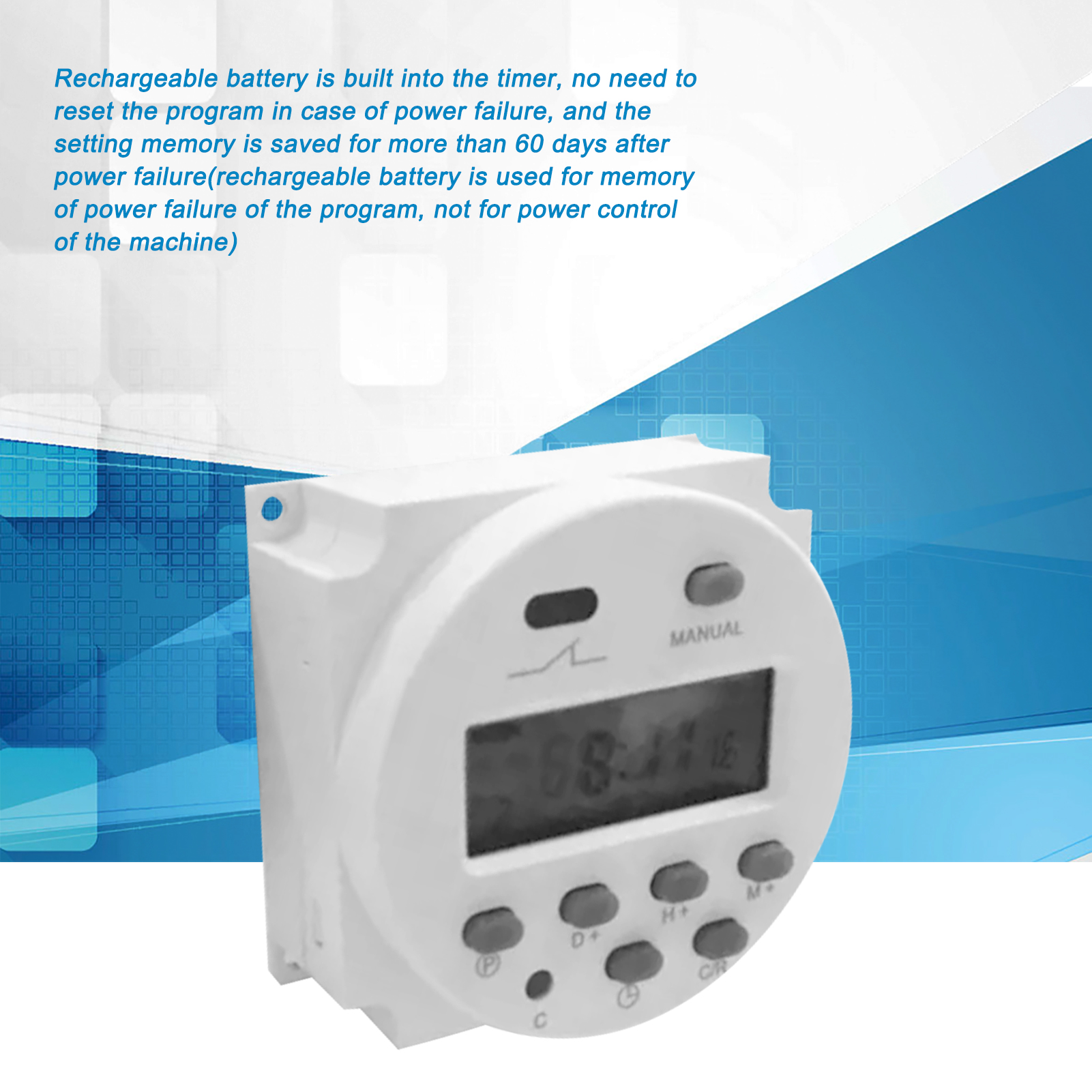 Cn101a Mikroprozessorgesteuerter Zeitschalter, Digitaltimer, 12 V Dc, 4 Drähte
