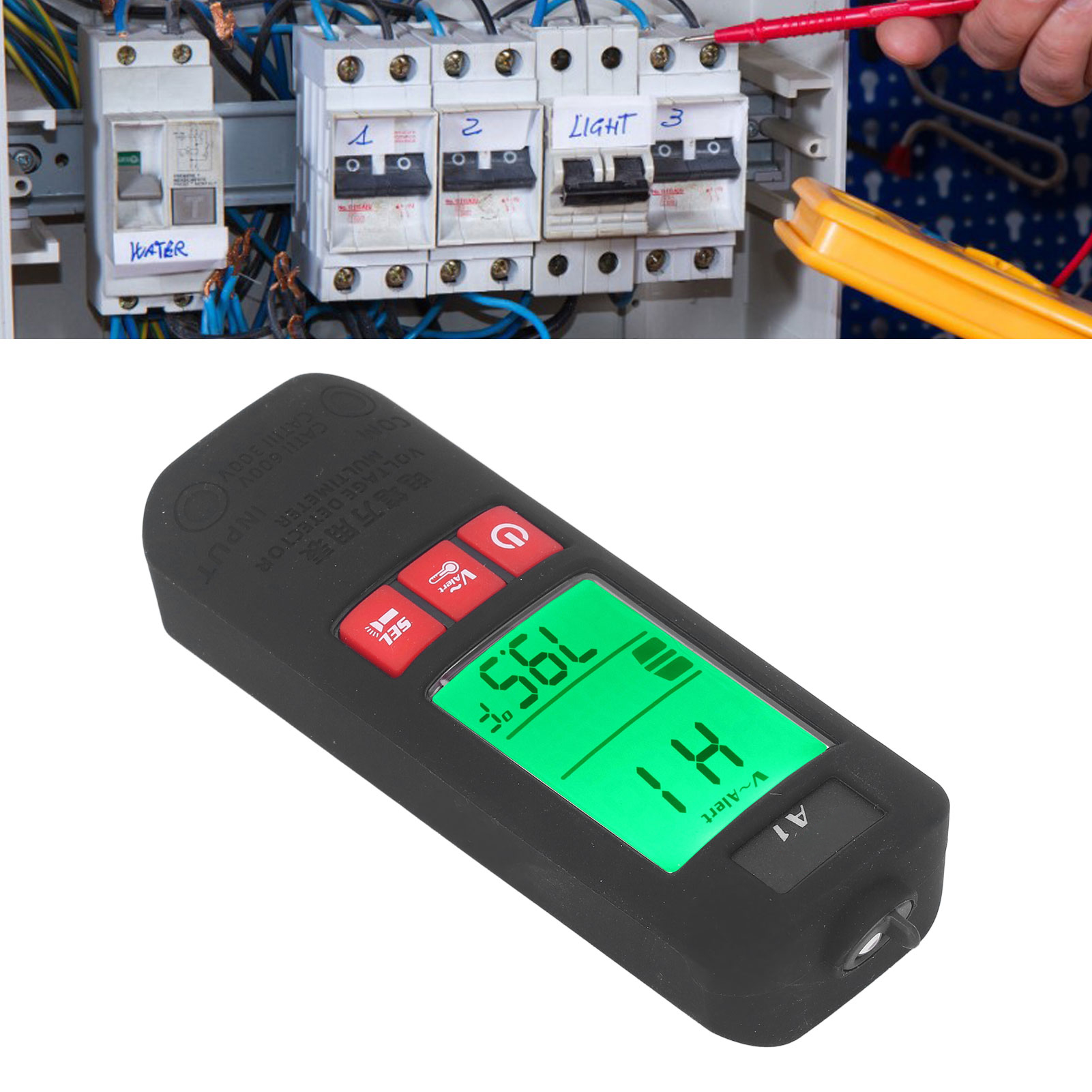 Bside A1 Vollautomatisches Intelligentes Digitales Multimeter Mit Verbrühungsschutz Zur Identifizierung Von Neutral- Und Außenleitern
