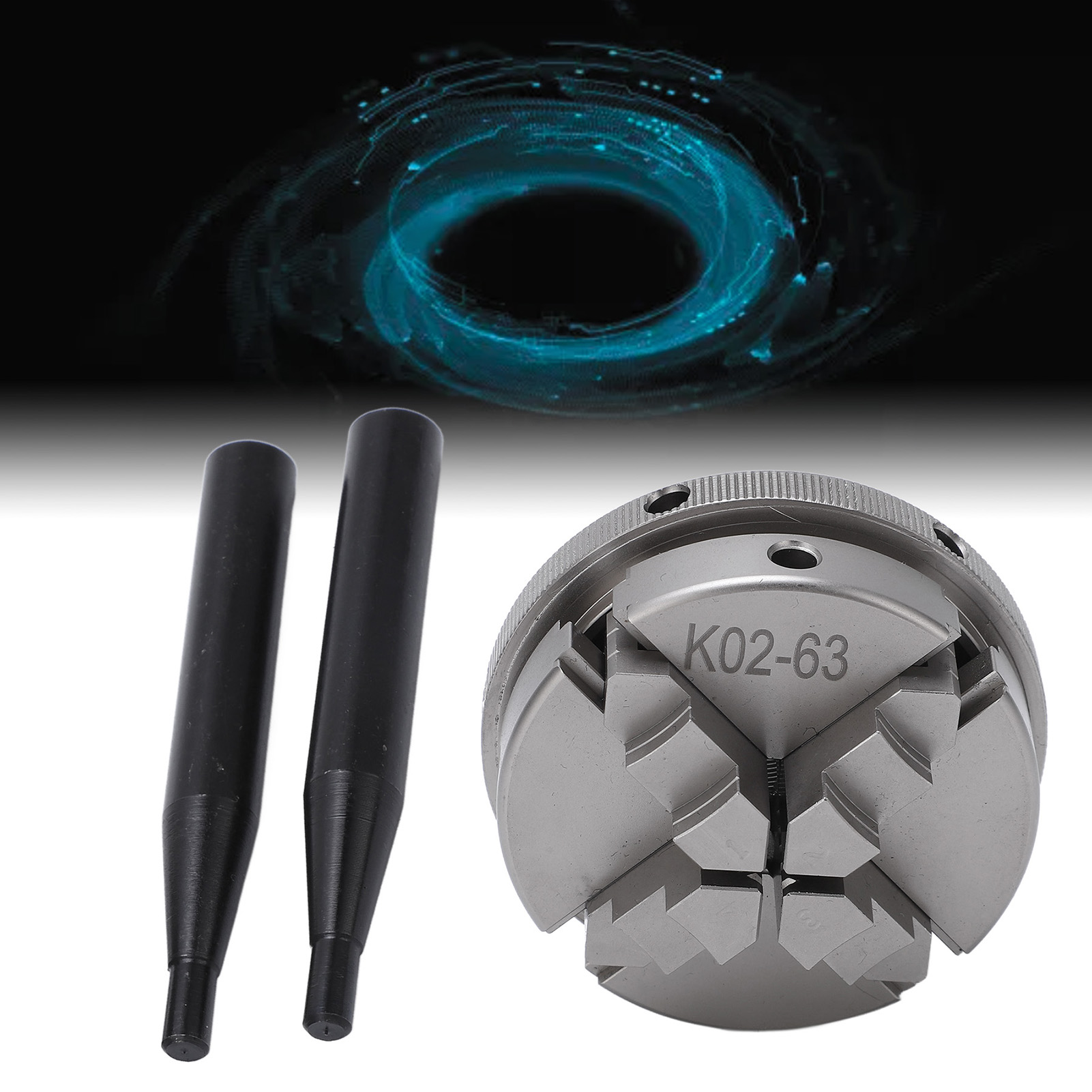 K02-63 2,5" M14 4-backen-wendefutter Für Mini-drehmaschinen Mit Selbstzentrierung