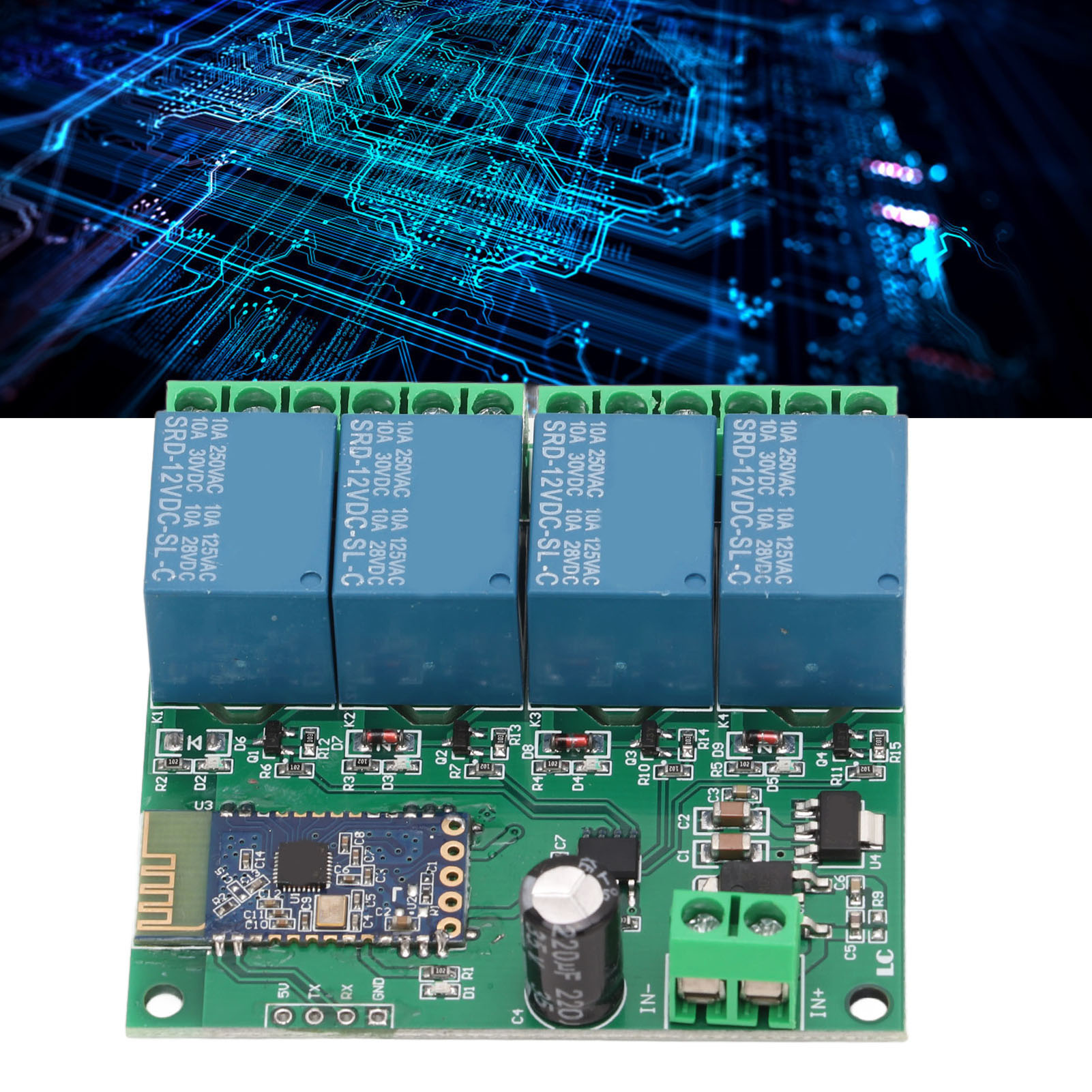 4-kanal-bluetooth-relaismodul, Fernsteuerung Per Mobil-app Für Smart Home, 12 V Dc