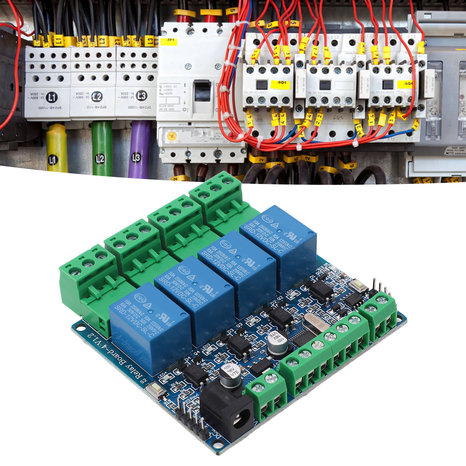 4-kanal Modbus Rtu Relais-optokoppler-isolation