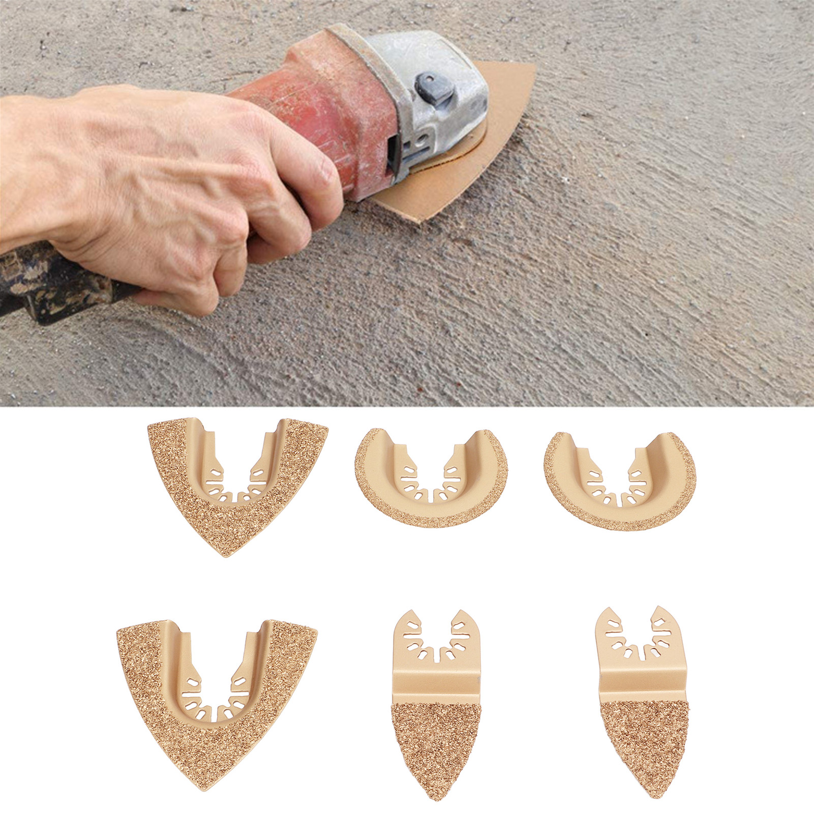 Set Mit 6 Multifunktionalen Hartmetall-schneidaufsätzen Für Trimmer, Erhältlich In 3 Größen.