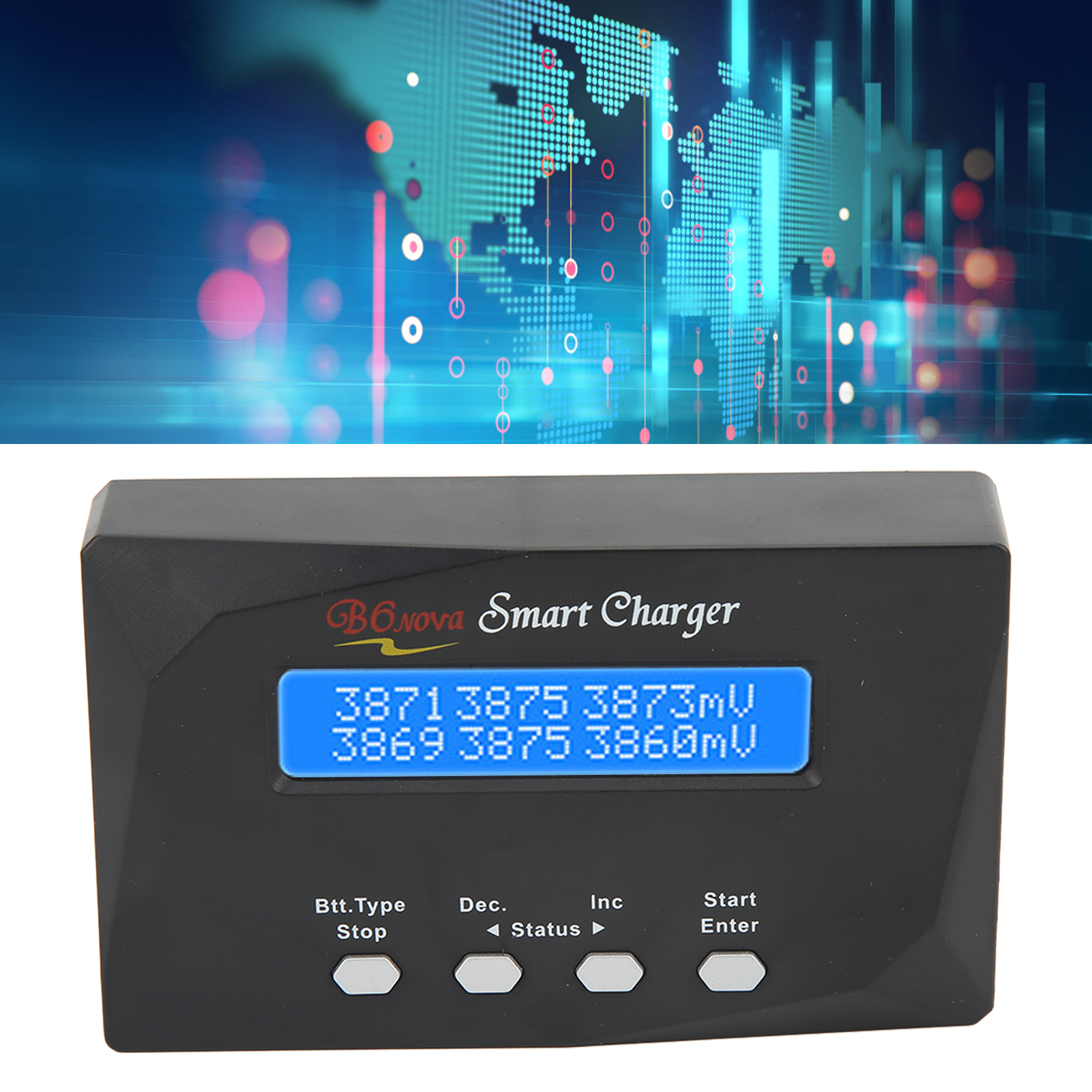 Das Digitale Batterie-balancing-ladegerät B6nova 60w Dc11v-18v Eignet Sich Für Nimh/nicd- Und Lipo/li-ionen-akkus (europäischer Standard 100-240v).