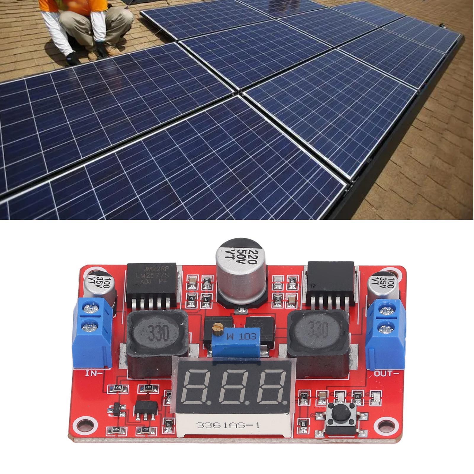 Dc-dc-aufwärts-/abwärtswandler Mit Breiter Eingangsspannungskompatibilität, Der Automatisch 3,5 V Auf 28 V Gleichspannung Für Solarmodule Umwandelt.