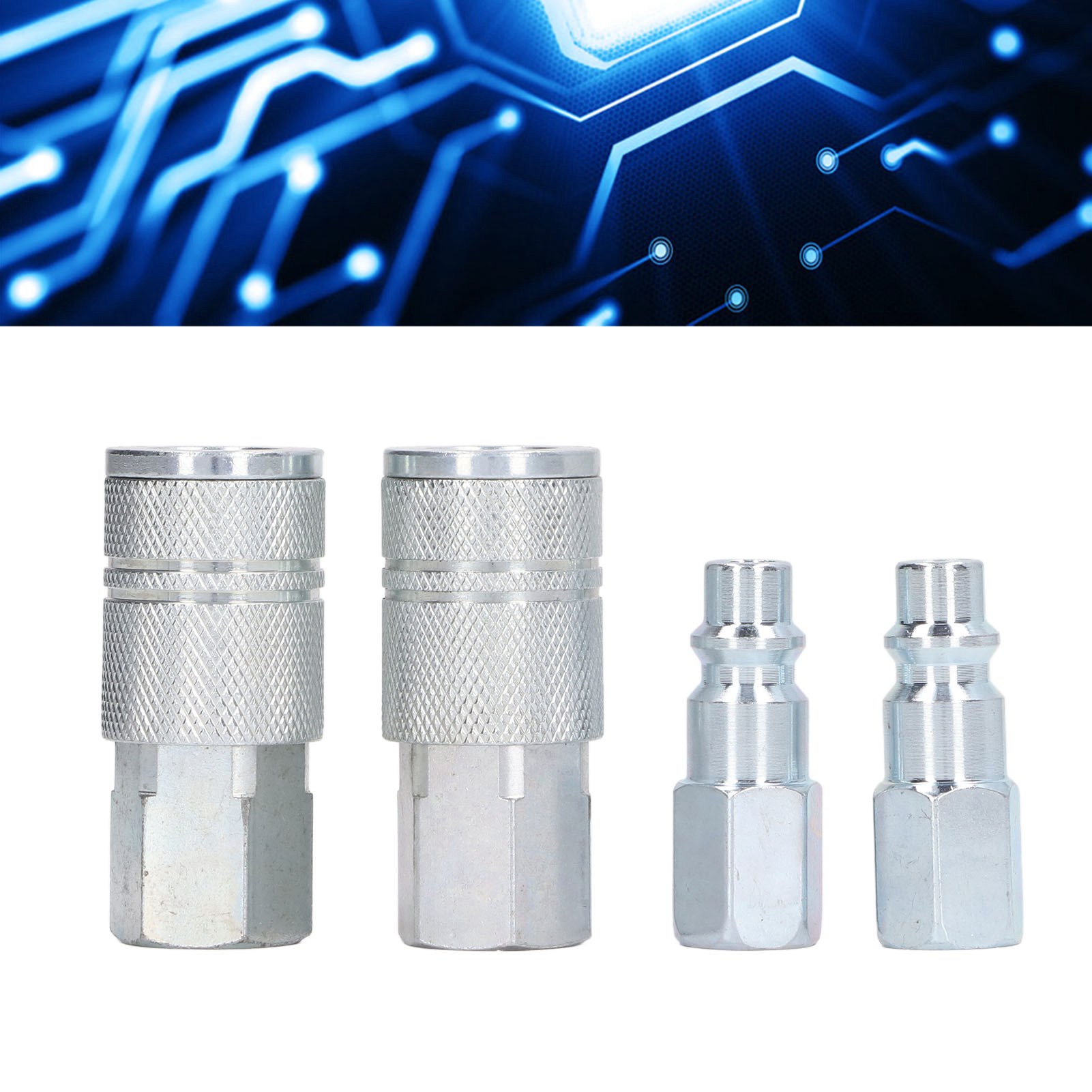 3/8"-npt-adapterset Für Pneumatische Werkzeuge Nach Amerikanischem Standard, Schnellanschluss-luftschlauchverschraubung, Zubehör-anschlussset Für Industrie-luftkompressoren (i/m)