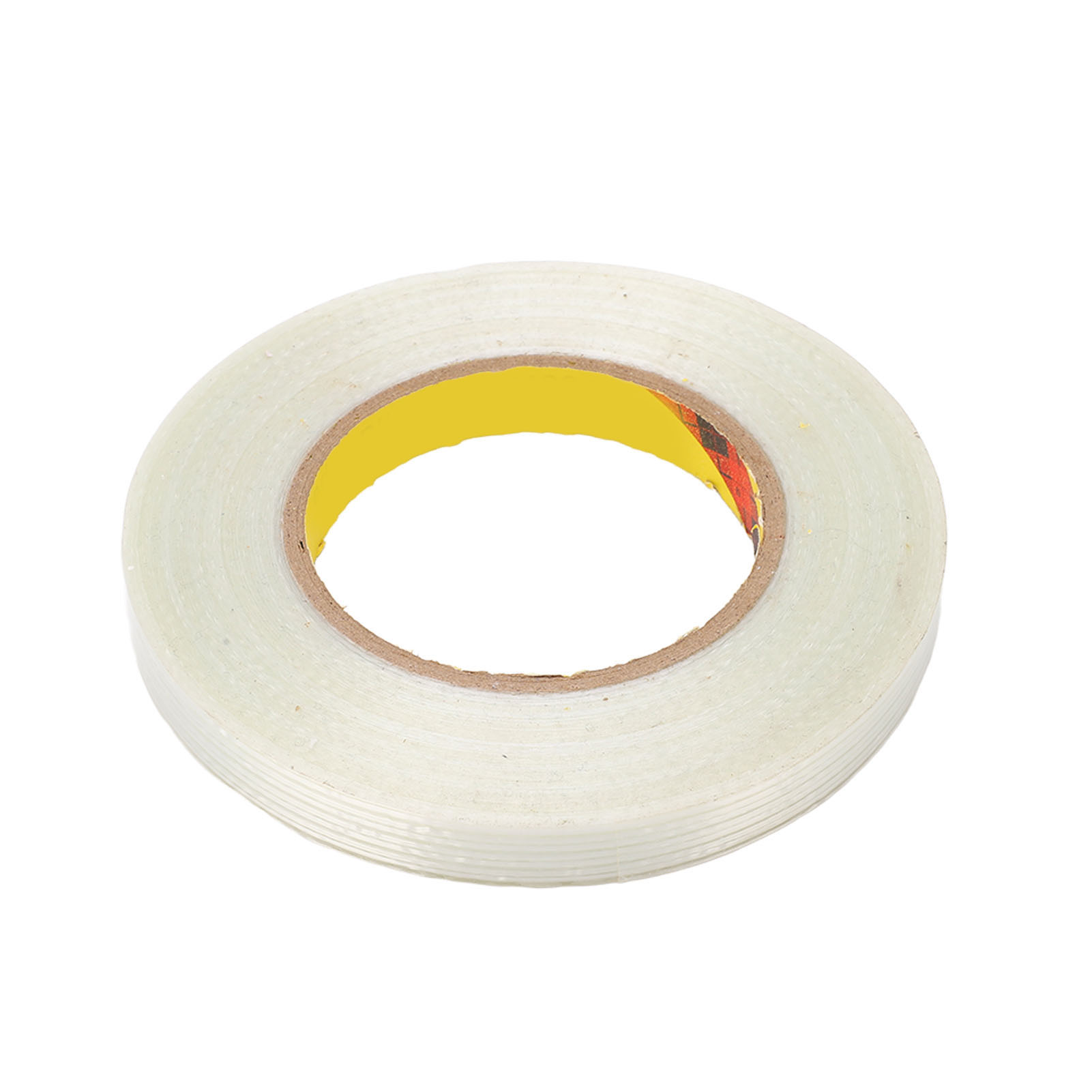 Verkauft In 5er-packungen, 0,15 Mm Dicke Klebeschicht, 15 Mm Breite Oberfläche, 50 M Gesamtlänge, Hochfestes, Gestreiftes, Transparentes Faserband.