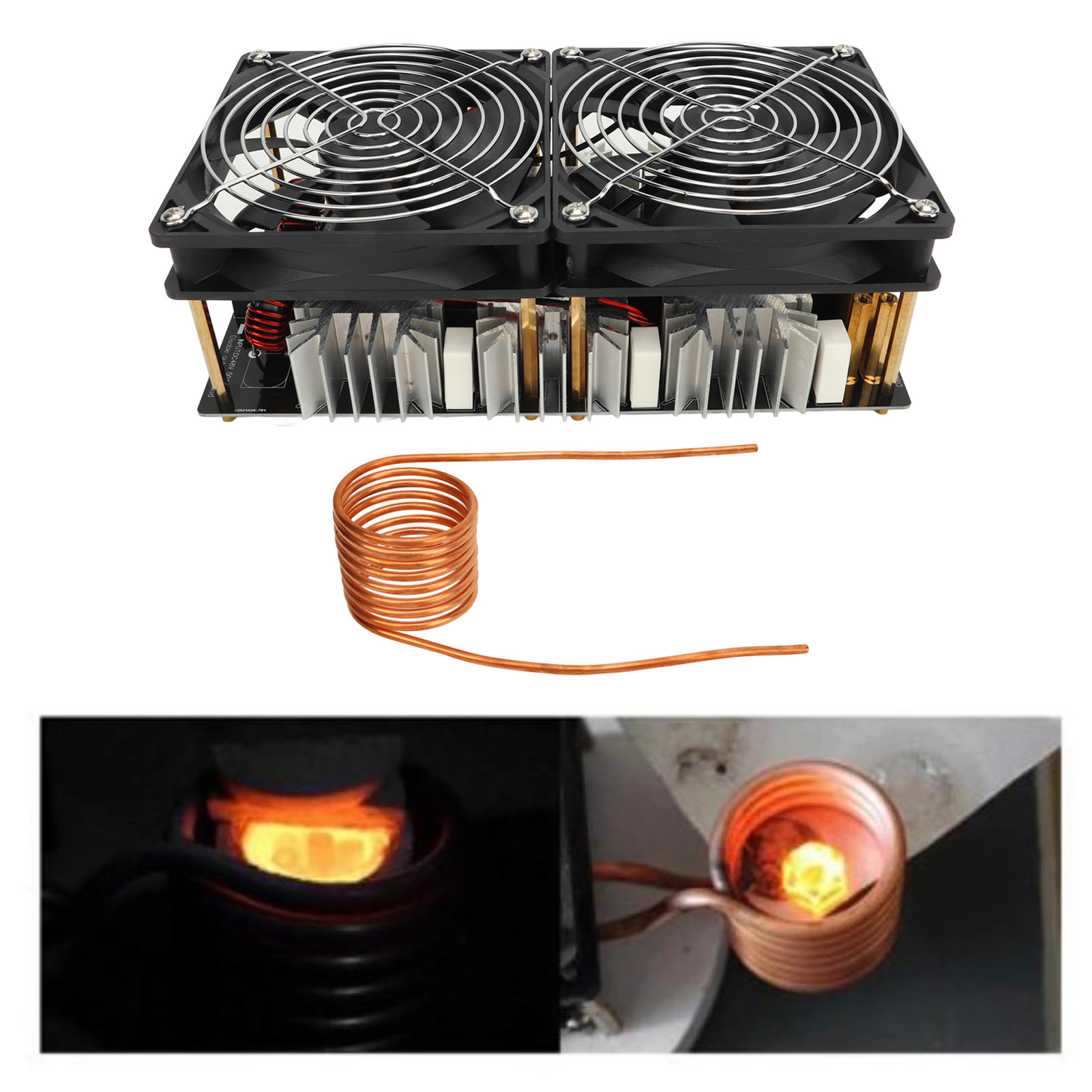 2500-w-zvs-induktionsheizmodul, Hochfrequenz-niederspannungs-induktionskochplatte (12–48 V), Flyback-antriebs-heizmodul Für Heimwerkergeräte Mit Kupferring