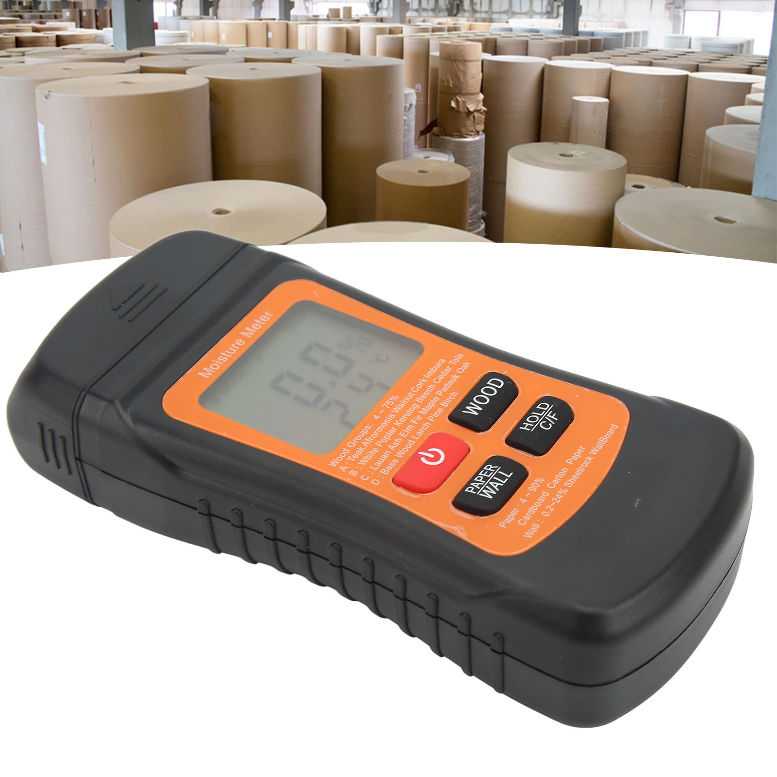 Zn-mt02 Papierfeuchtemessgerät, Kartonfeuchteanalysator, Holzfeuchtemessgerät