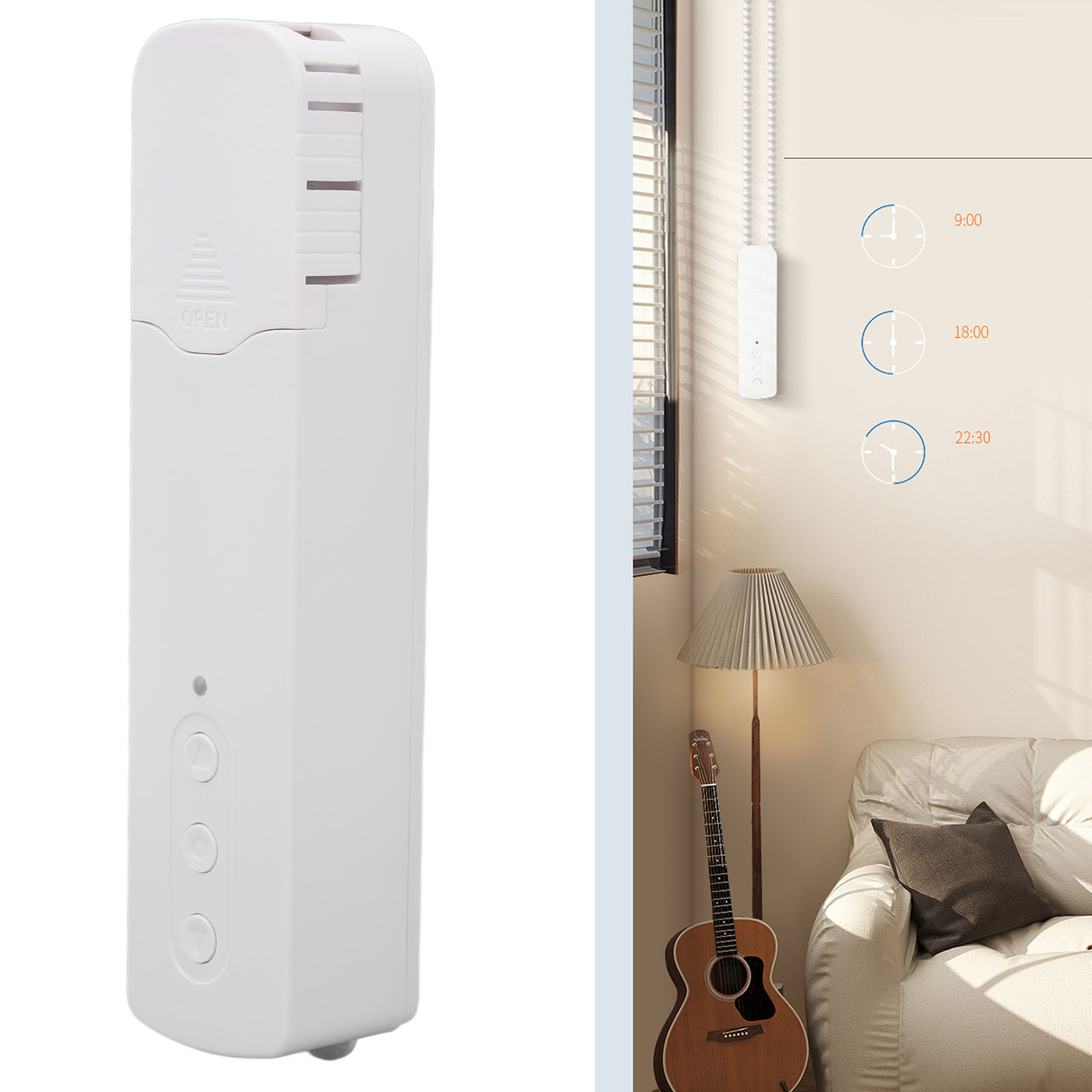 Intelligente Motorisierte Jalousien Mit Wlan Und Wiederaufladbarem Jalousienmotor, Sprachsteuerung Mit Fernbedienung, Kompatibel Mit Alexa/google Home/tuya Smart Living App.
