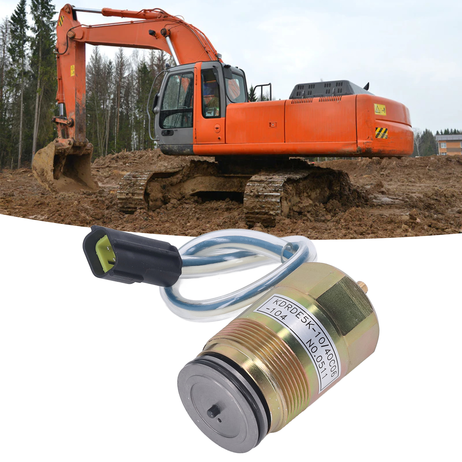 Das Magnetventil Kdrde5k-10/40c06-104 Für Hydraulikpumpen Ist Für Die Modelle Kobelco Sk200-6e/k3v112/k3v63dt Geeignet.