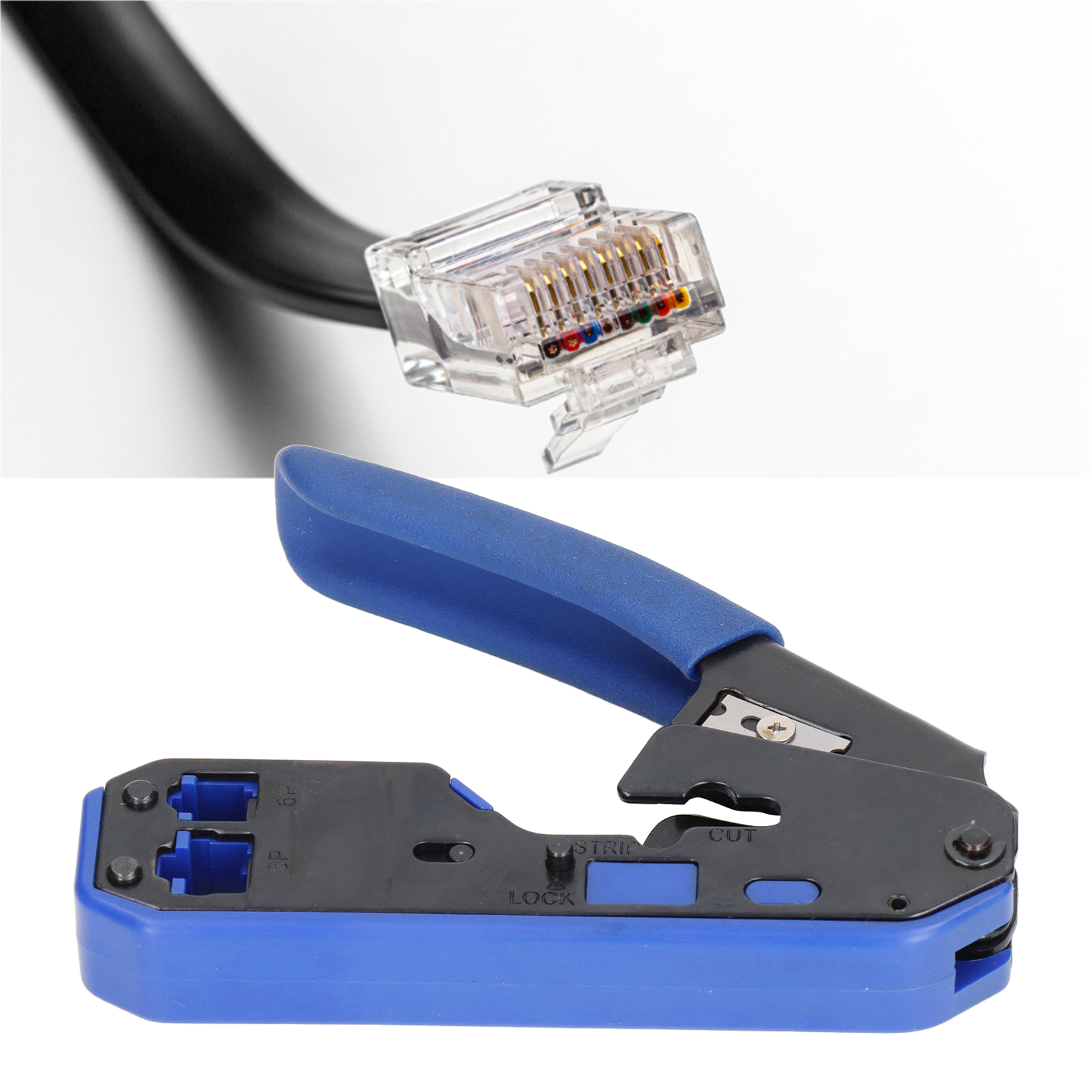 Crimpzange Für Rj45-stecker Und -schutzhüllen (50 Stück)...