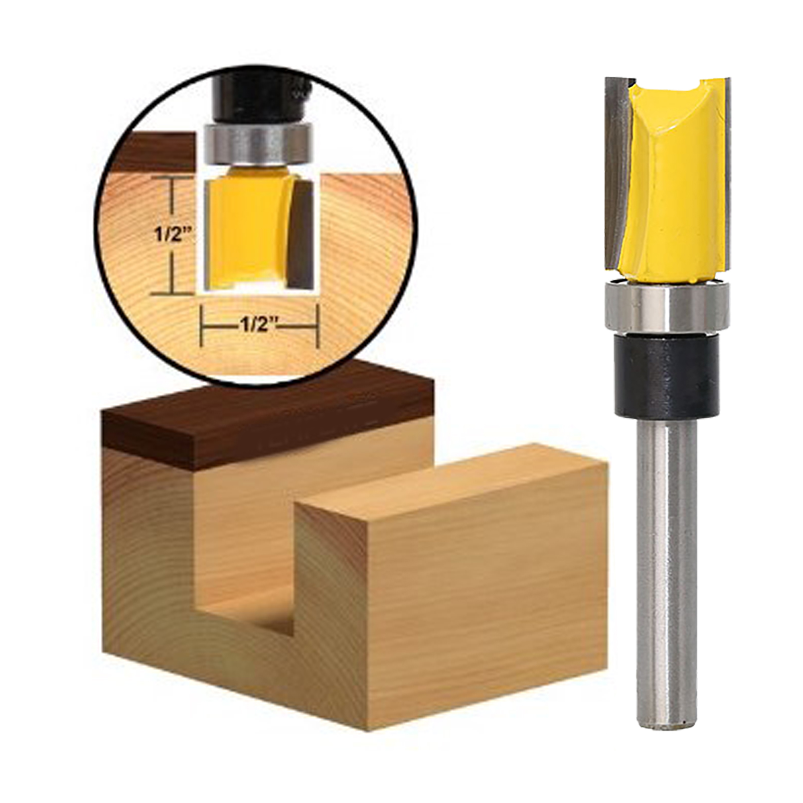 6,35 Mm Holzfräser Mit Kugellager, Profilfräser, Holzfräser, Nutfräser.