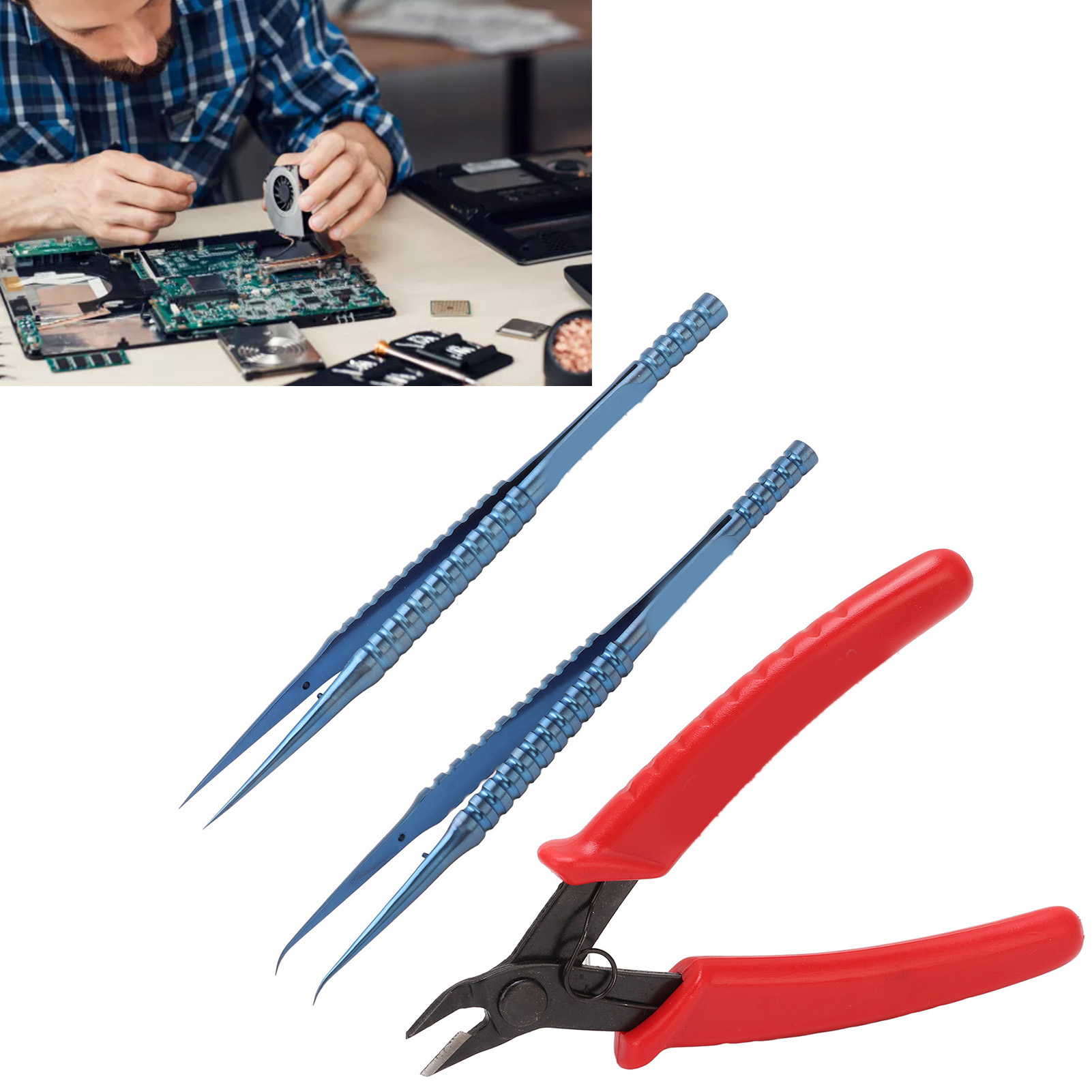 Elektronikreparatur-werkzeugset, Pinzette, Seitenschneider, Elektronik- Und Elektroreparatur