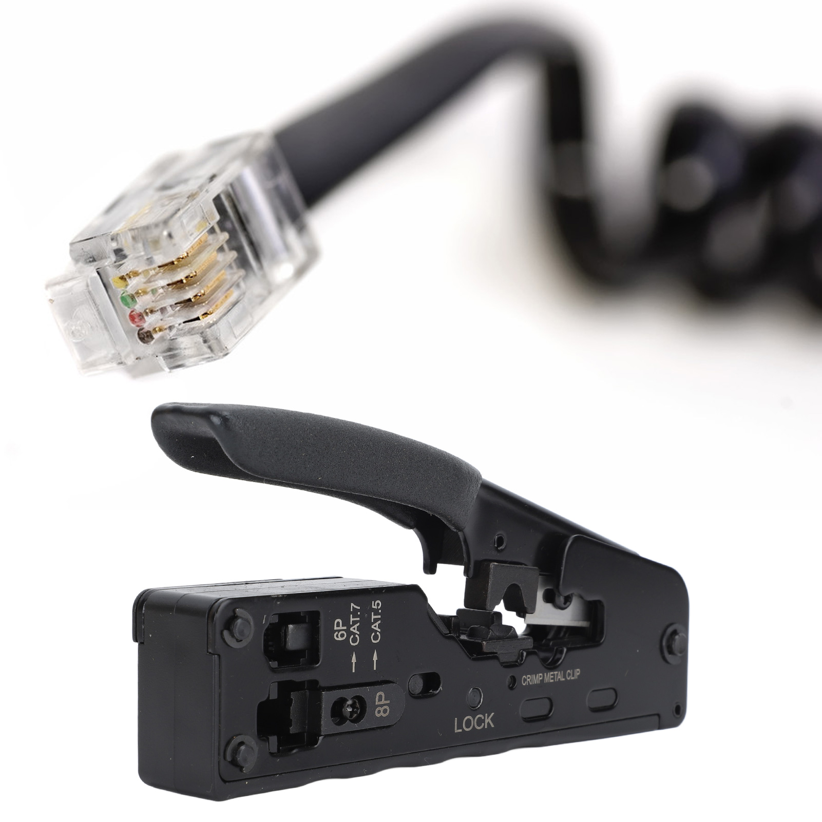 Multifunktionales Rj45-crimpset Mit Netzwerk-crimpwerkzeug