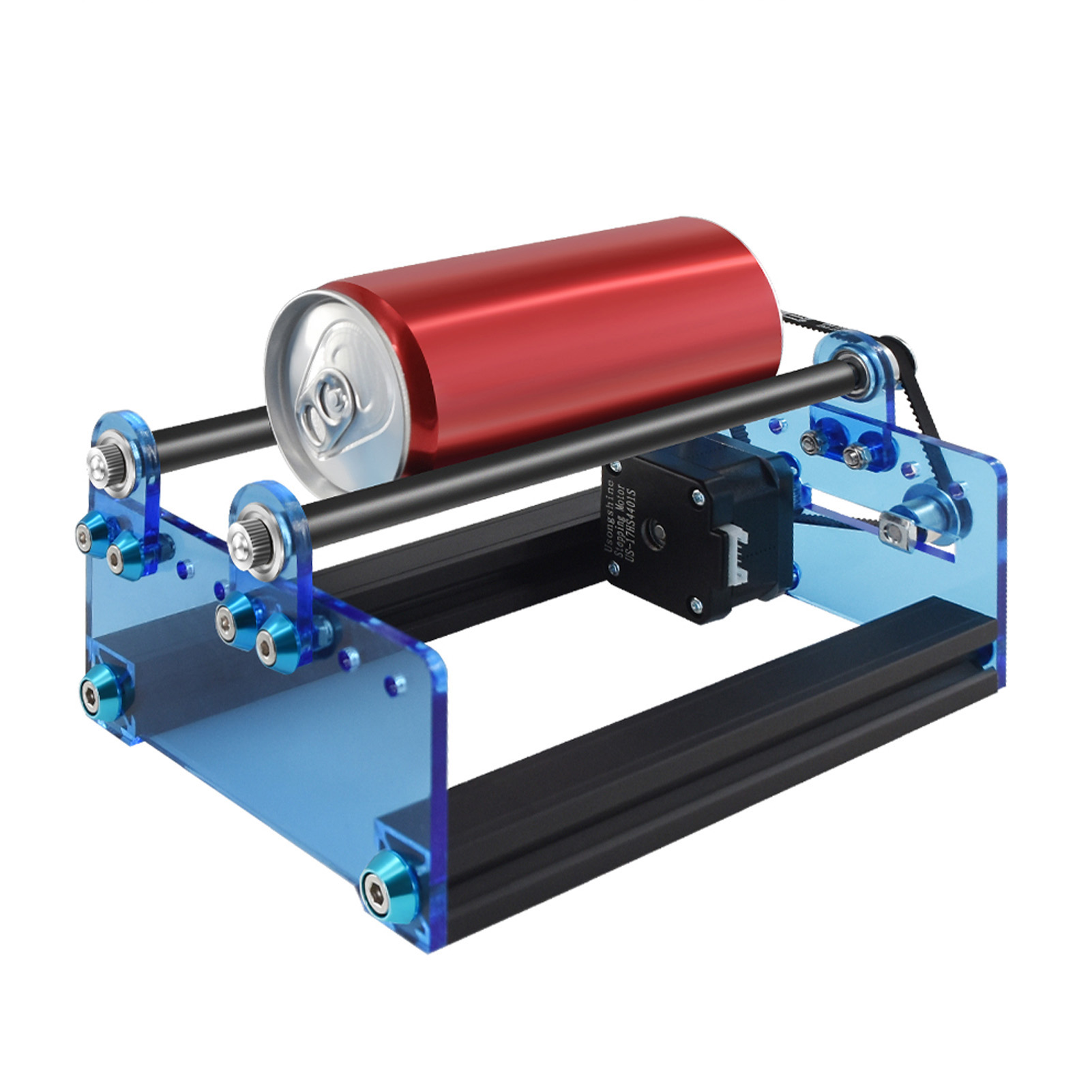 Automatisches Walzengravurmodul Für Totem S Laser Master Zur Gravur Zylindrischer Objekte, Einschließlich Dosenmodelle, Mit Rotierenden Walzen Mit Einstellbarer Breite.
